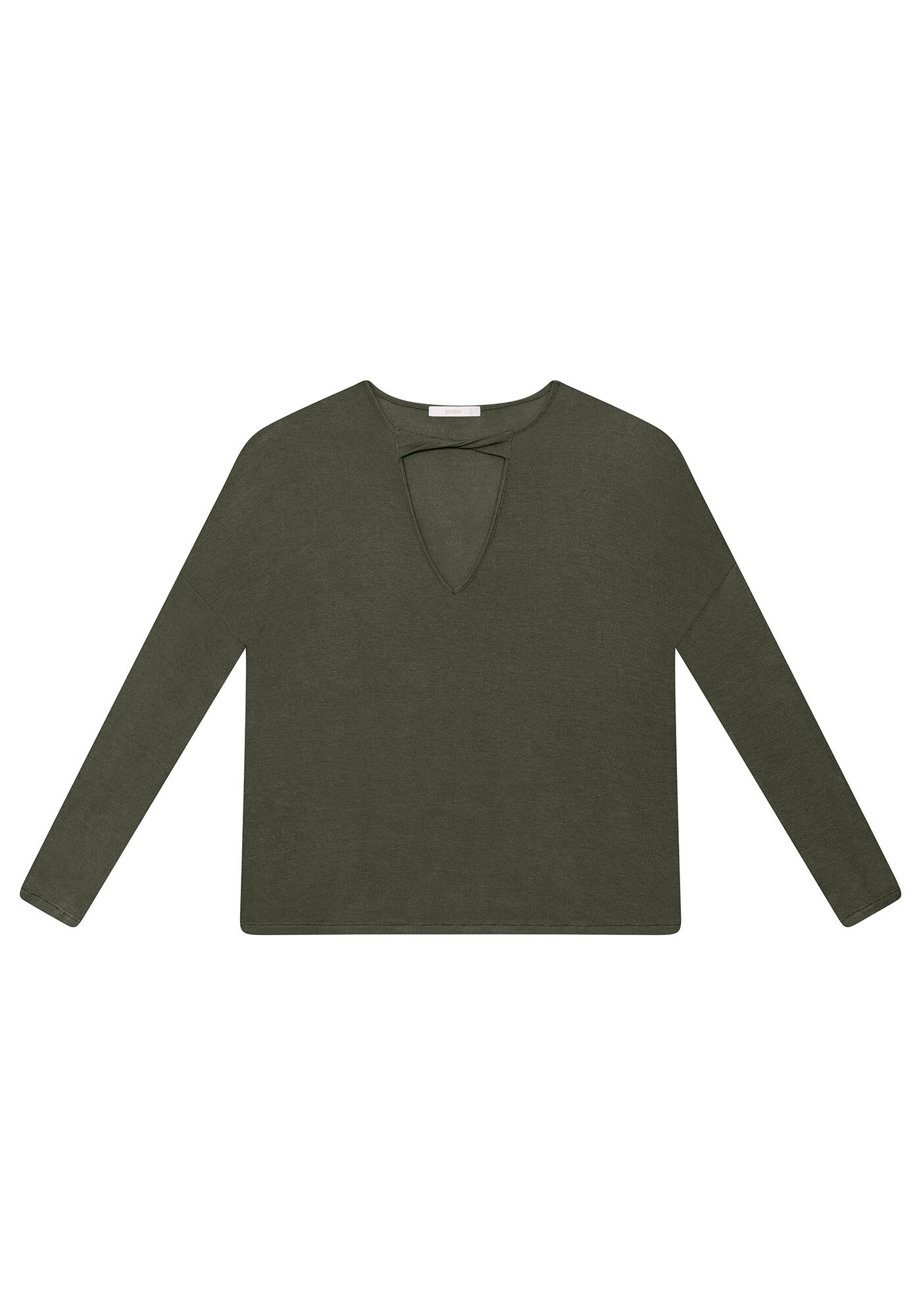 Blusa Manga Longa Recorte, , large.