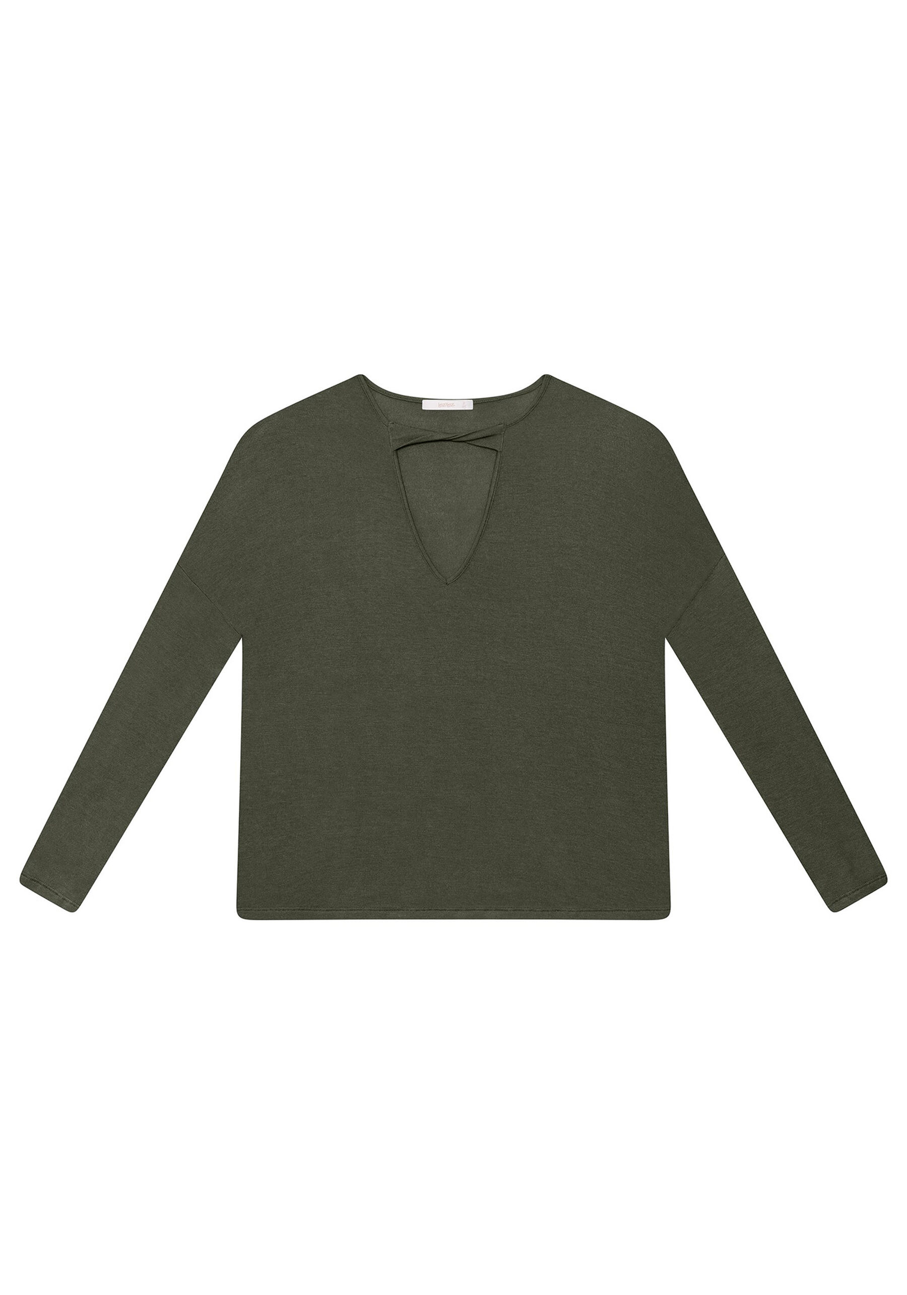 Blusa Manga Longa Recorte, . Blusa Manga Longa Recorte, , large.