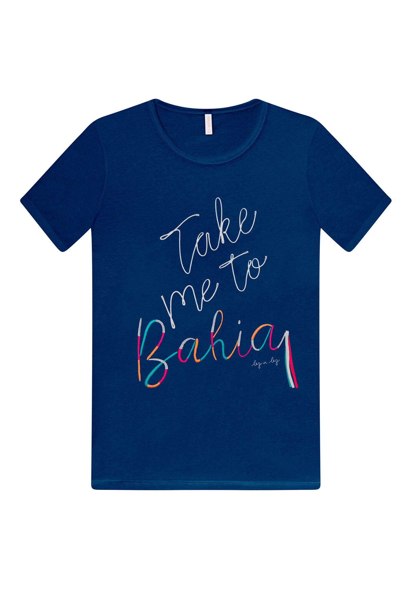 Blusa Manga Curta Bordado, , large.