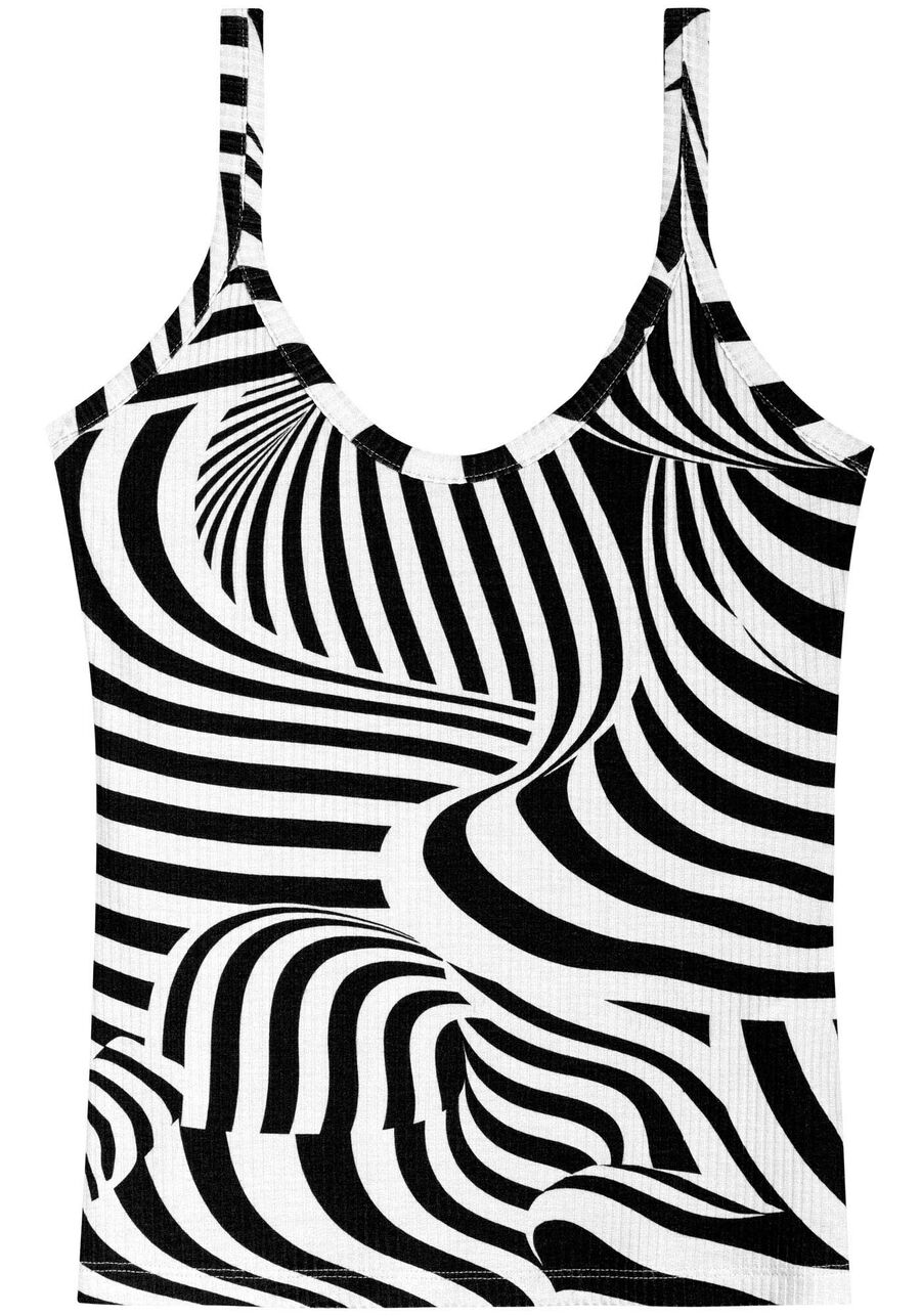 Blusa Regata Canelada Com Alças Finas E Decote Redondo, . Blusa Regata Canelada Com Alças Finas E Decote Redondo, , large.