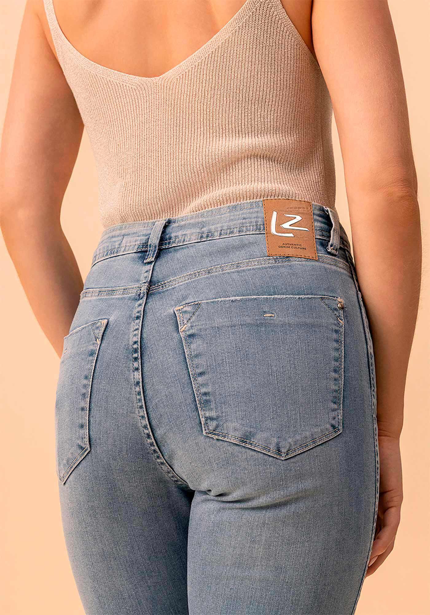 Cal&ccedil;a Jeans Skinny Perfect Com Cintura Alta E Elastano, JEANS, large.