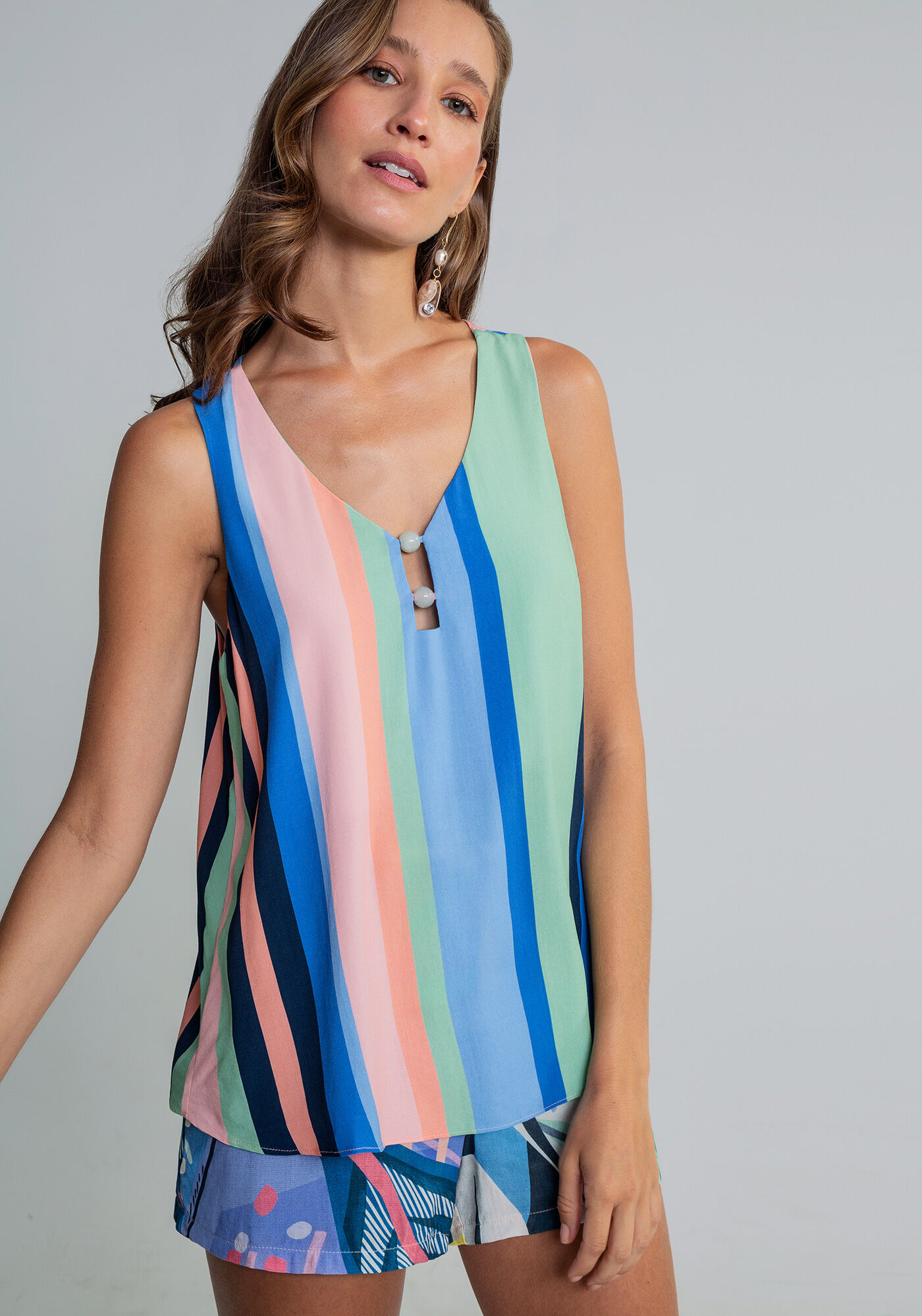 Blusa Detalhe B&uacute;zios Estampa, , large.