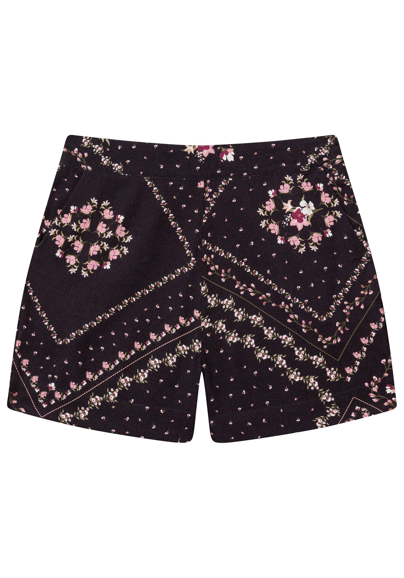 Shorts Estampado em Tecido Boho, , large.