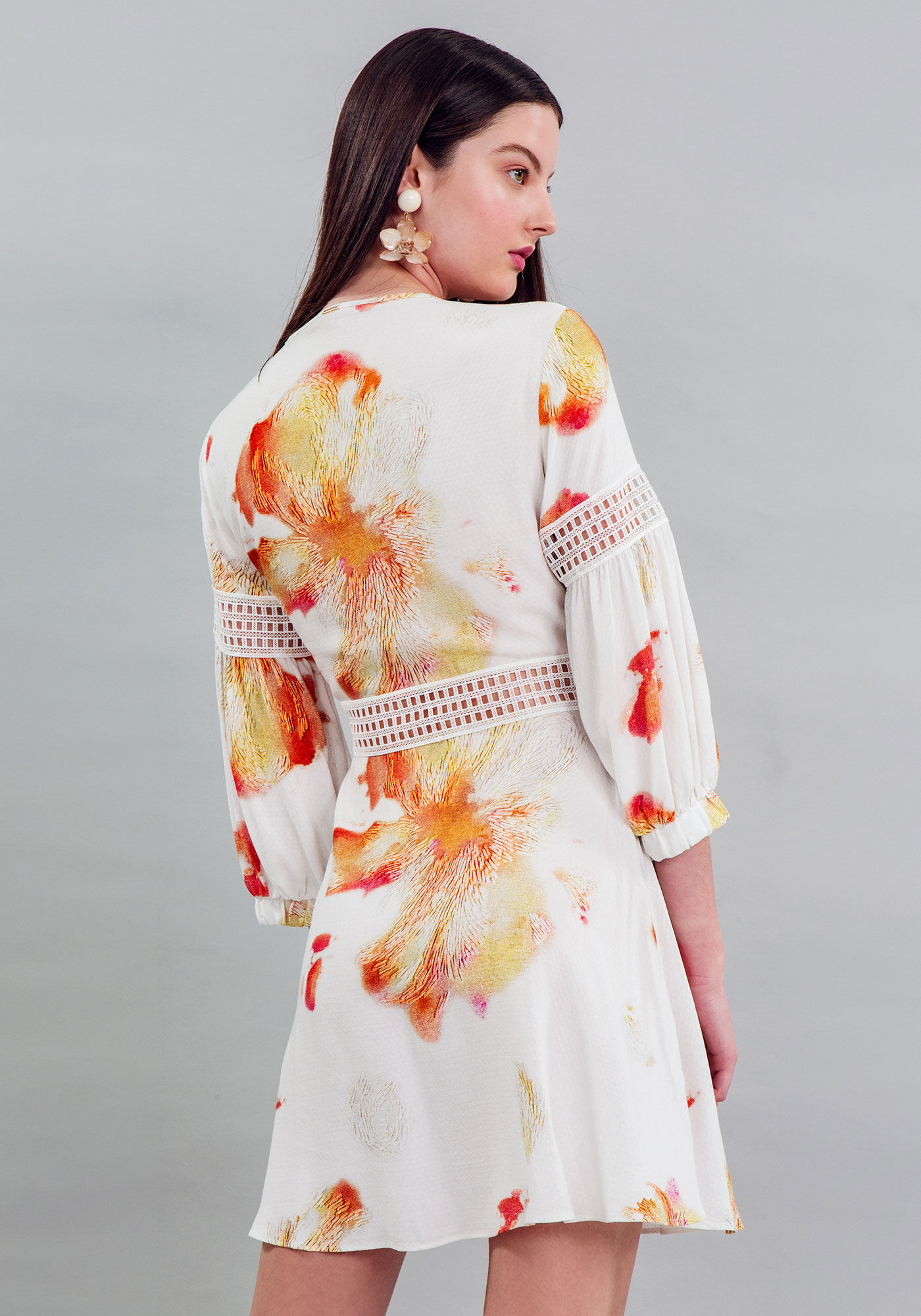 Vestido Tecido Rayon Stars Curto, , large.