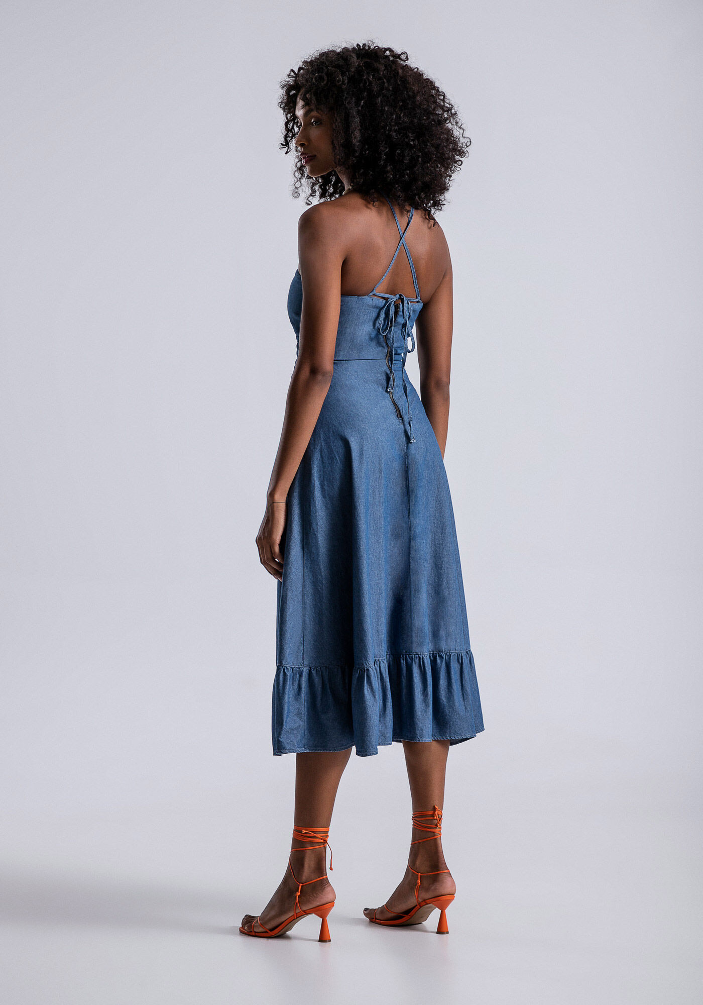 Vestido jeans lezalez hot sale