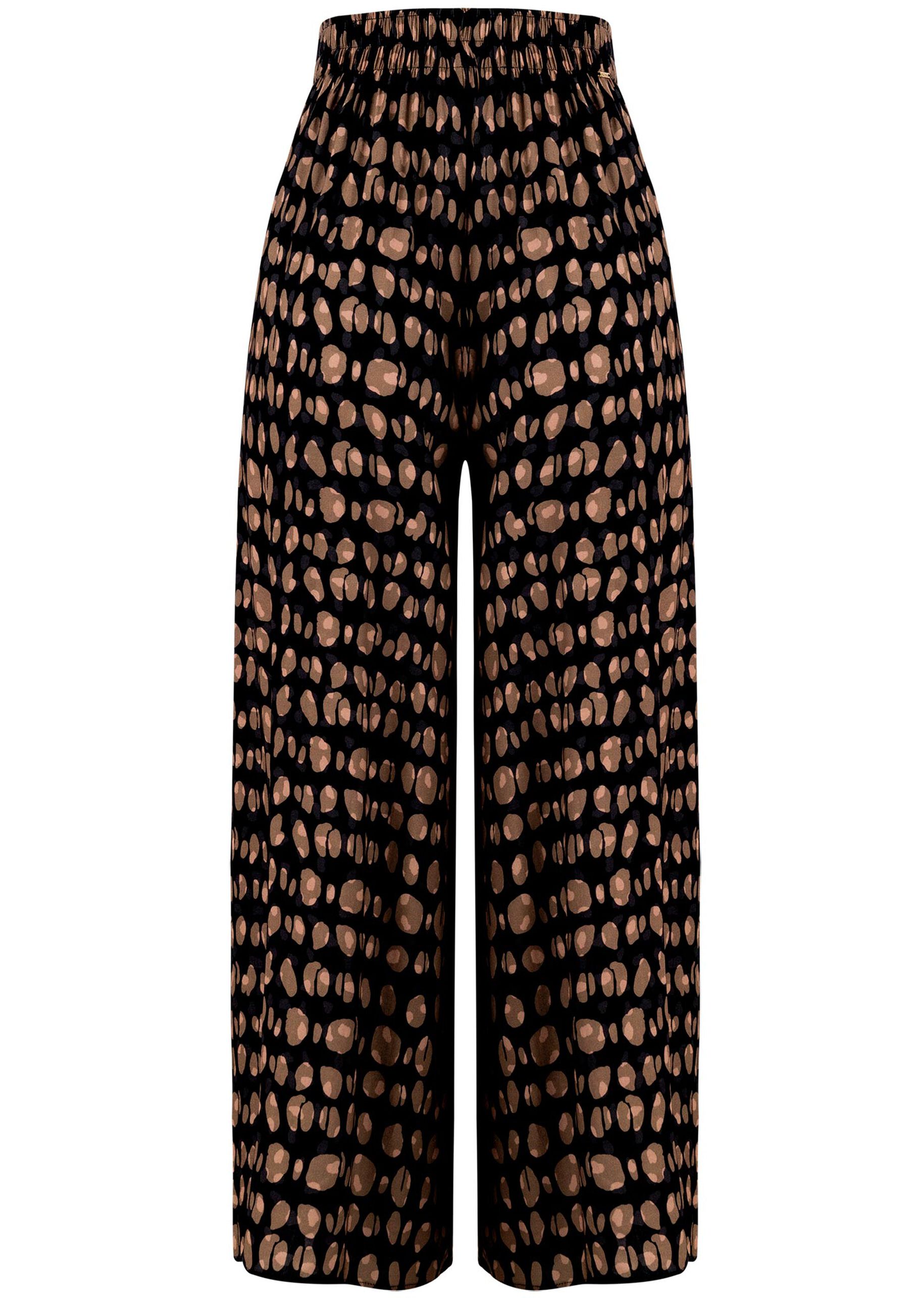 Calça Pantalona em Viscose Estampada, . Calça Pantalona em Viscose Estampada, , large.