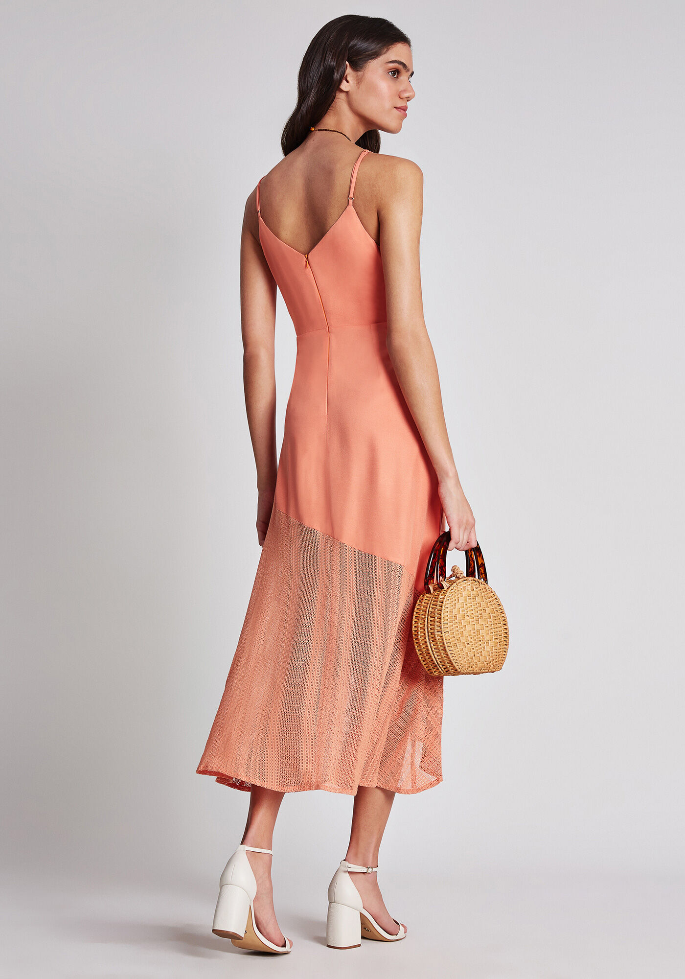 Vestido M&iacute;di Babado Renda, , large.