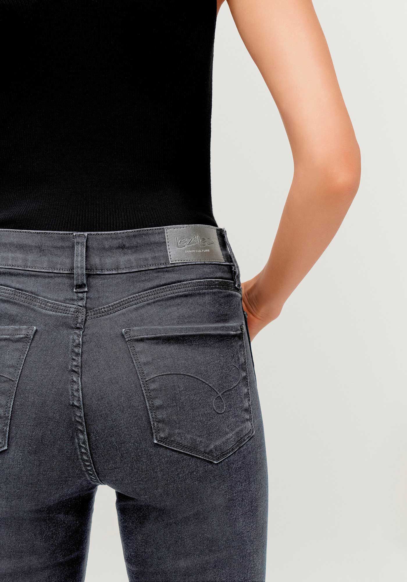 Cal&ccedil;a Jeans Skinny Preta Shaping, PRETO REATIVO, large.