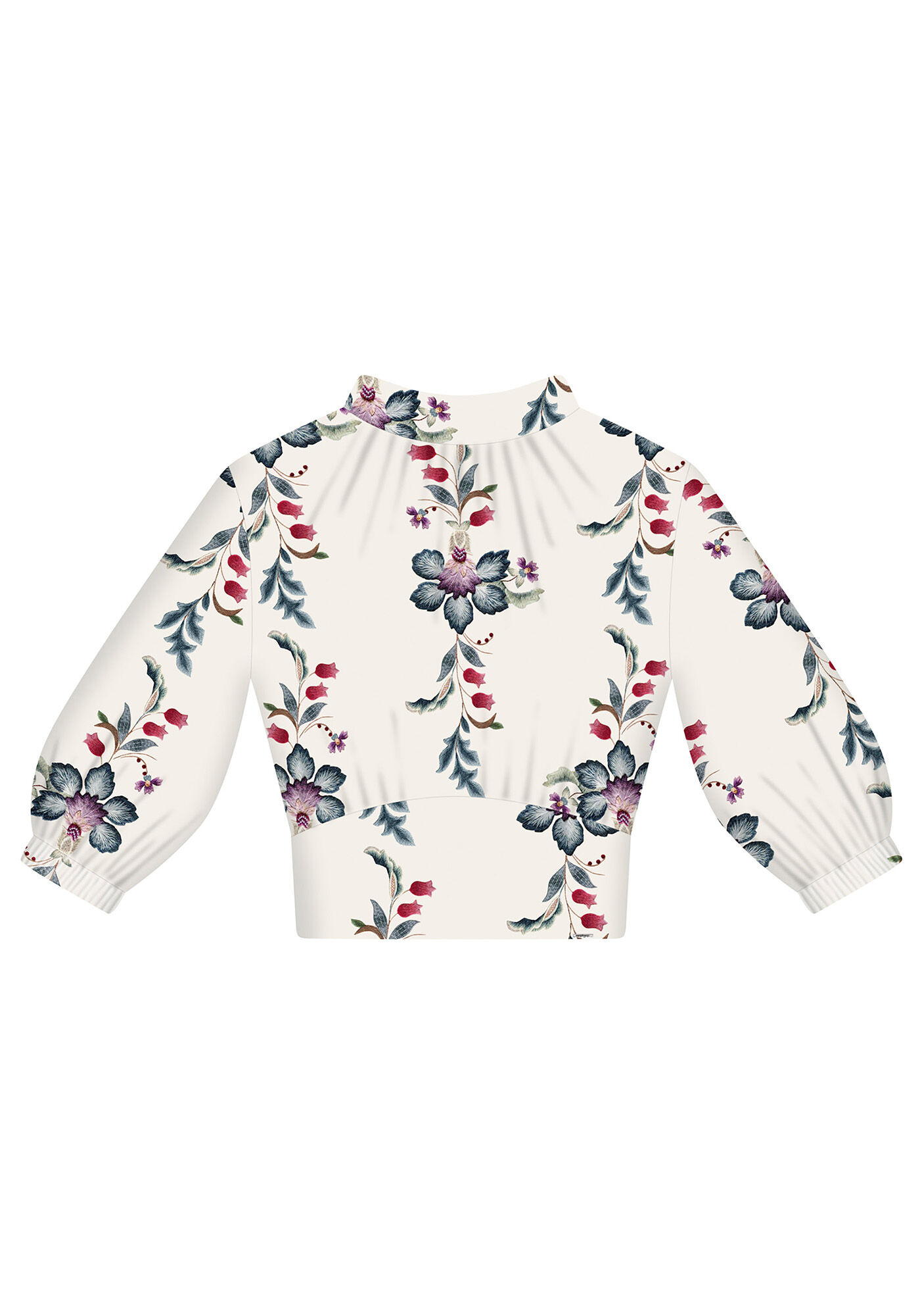 Blusa Tecido Rayon Bali Cropped, , large.