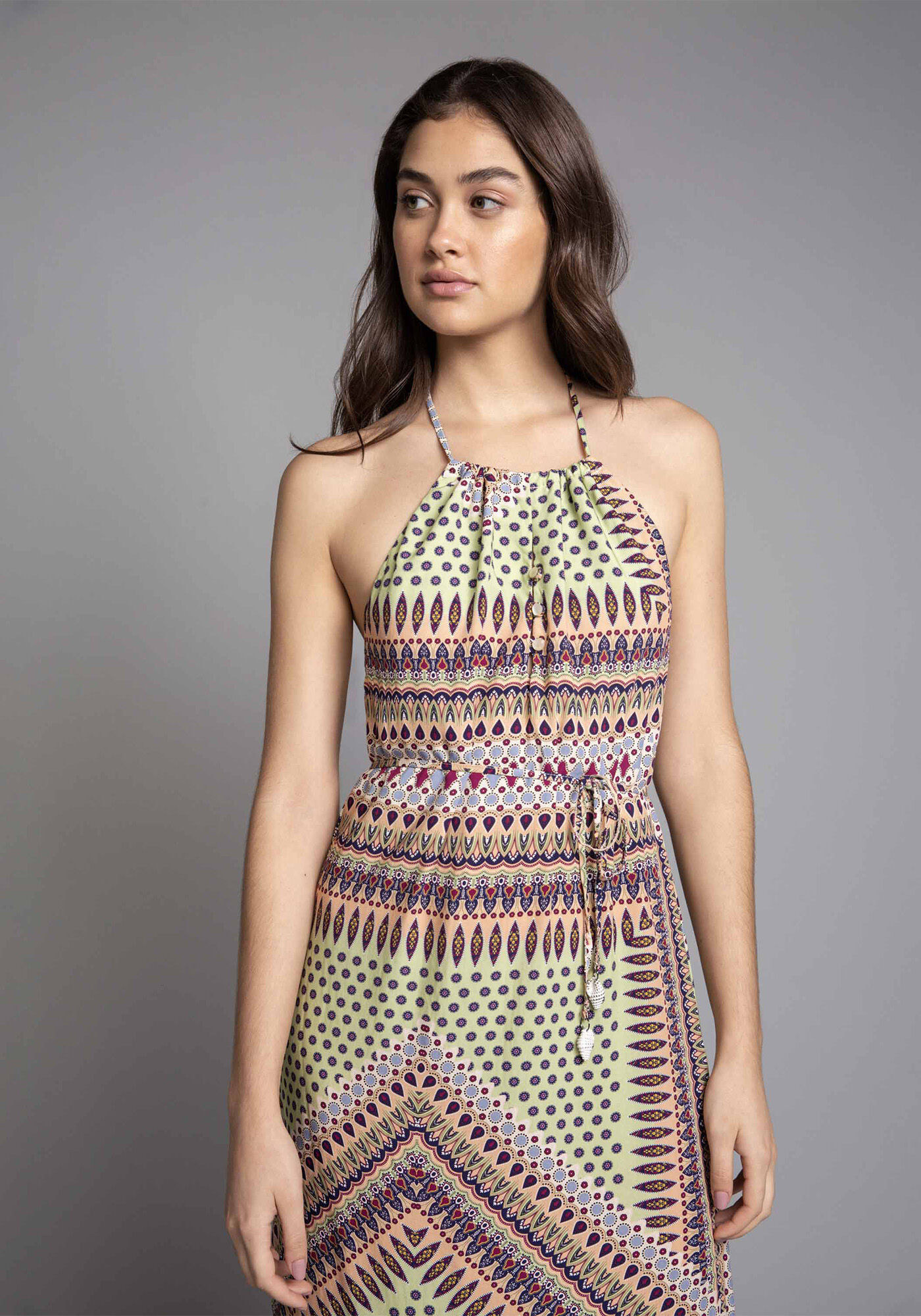 Vestido M&iacute;di com Cinto, , large.