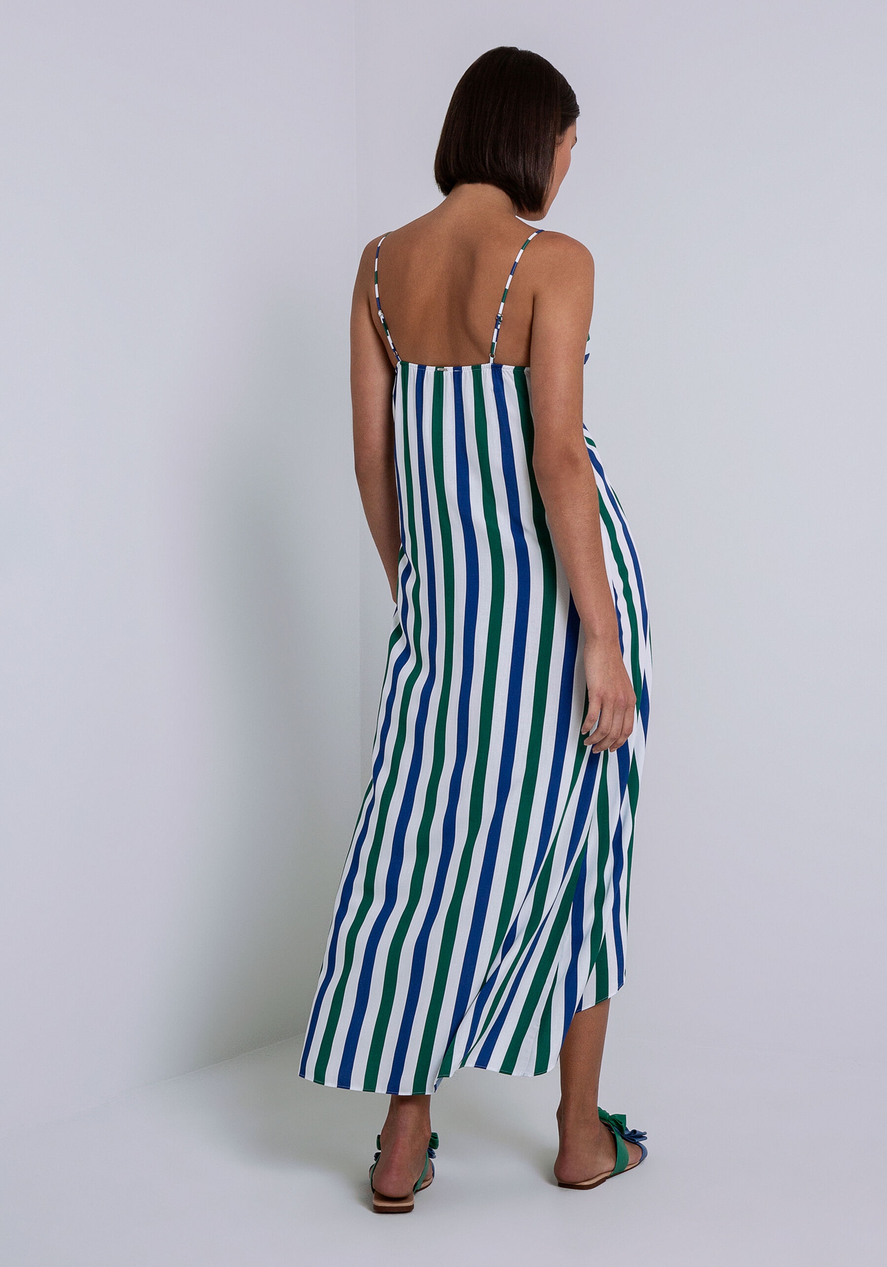 Vestido Midi em Viscose com Laço, ALTO DO MOURA. Vestido Midi em Viscose com Laço, ALTO DO MOURA, large.