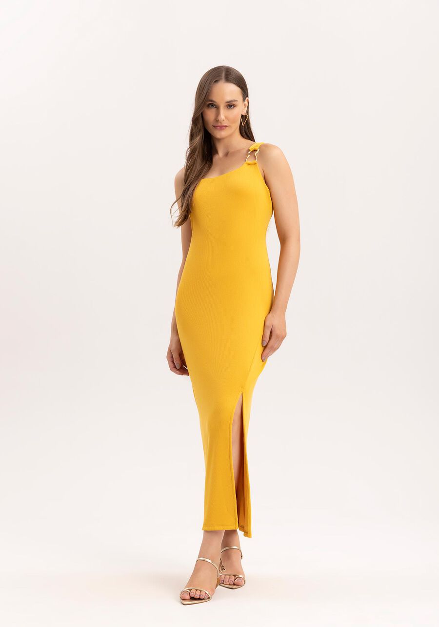 Vestido Midi em Malha com Detalhe Metal Alças, . Vestido Midi em Malha com Detalhe Metal Alças, , large.