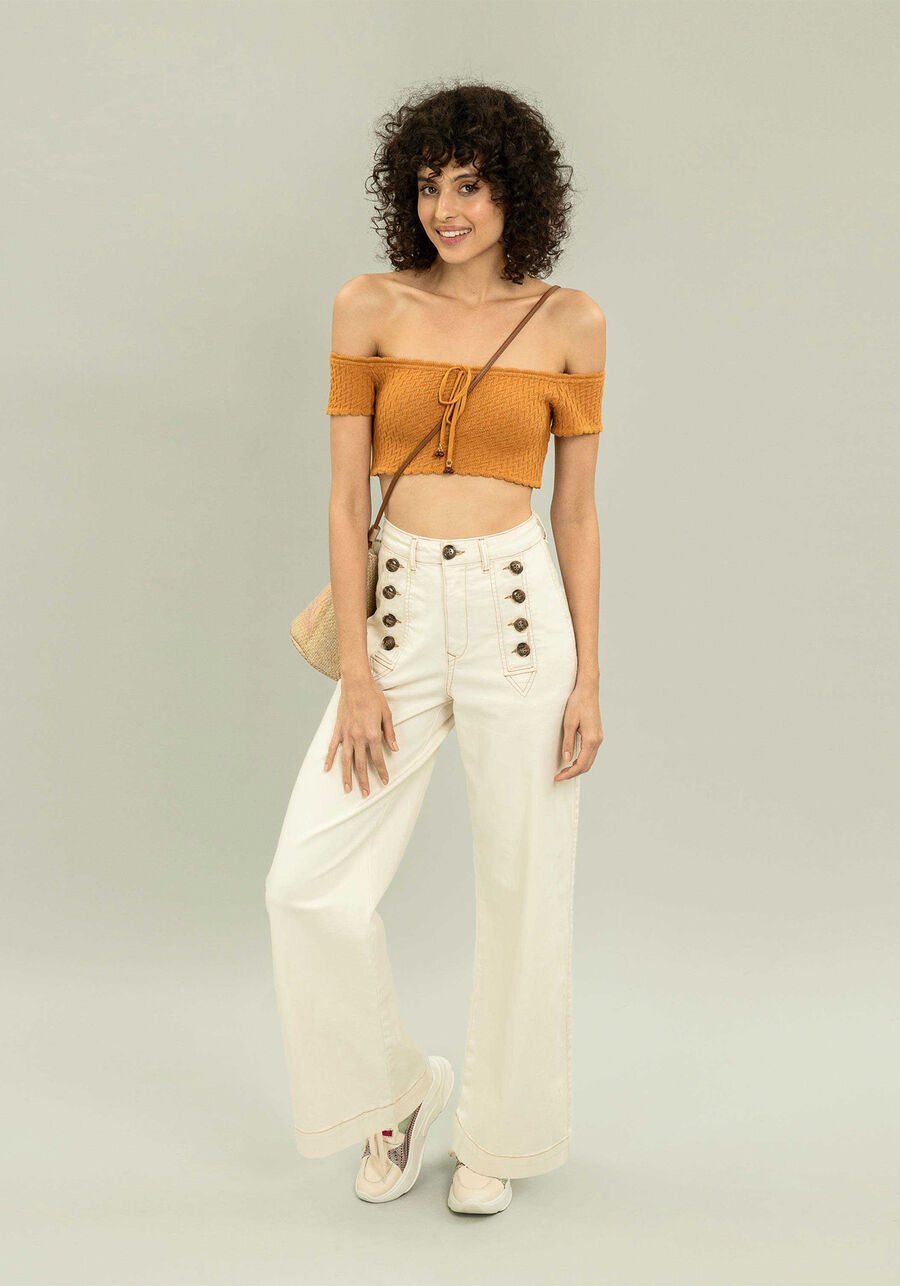 Blusa Cropped Ombro a Ombro, . Blusa Cropped Ombro a Ombro, , large.