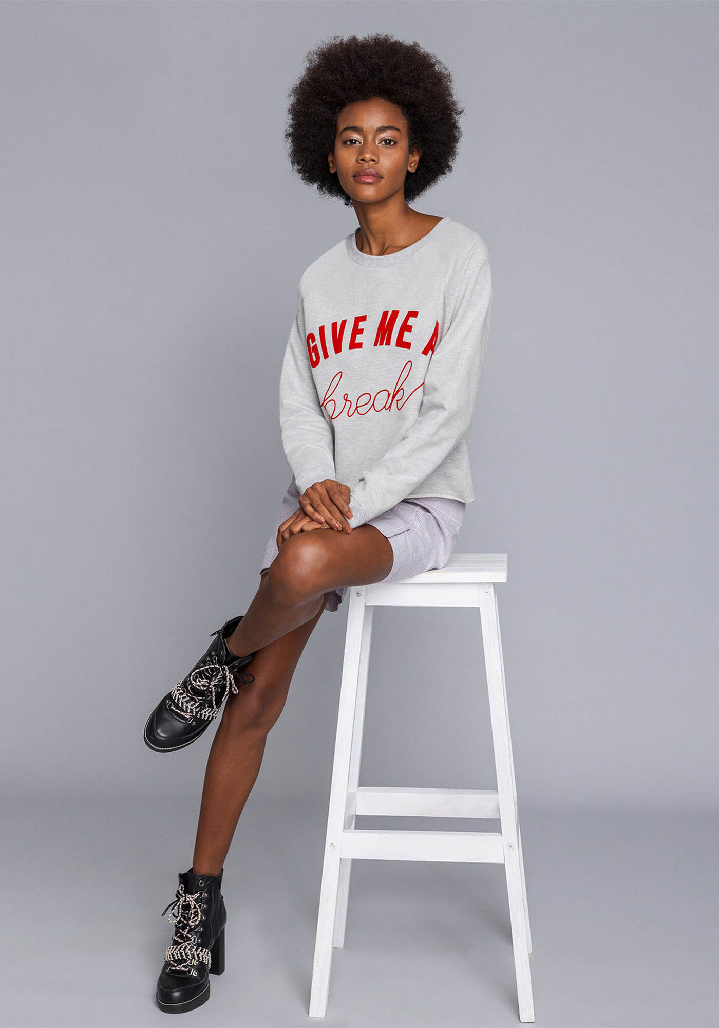 Blus&atilde;o Amplo Estampado, , large.