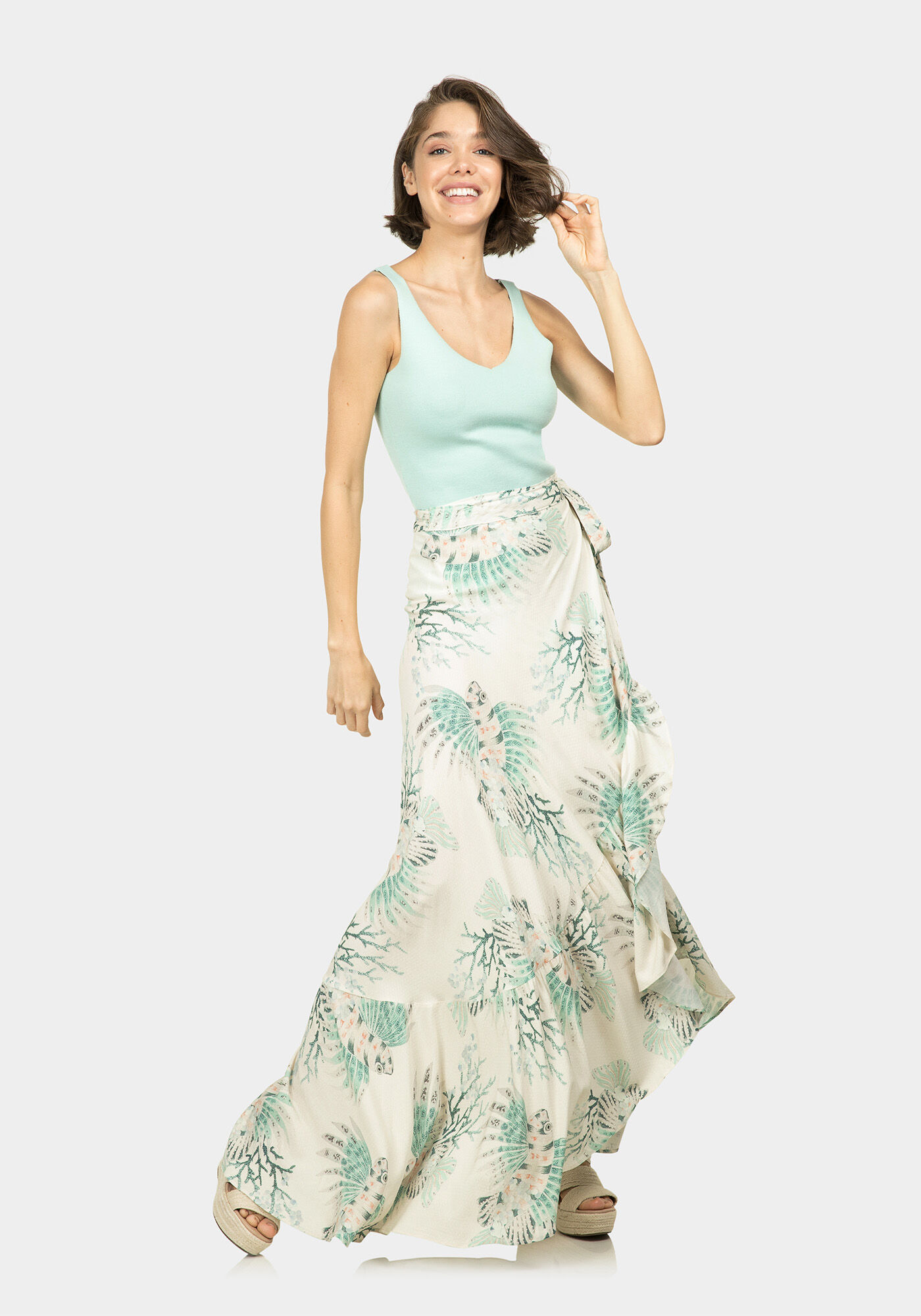 Blusa Decote V Tric&ocirc;, , large.