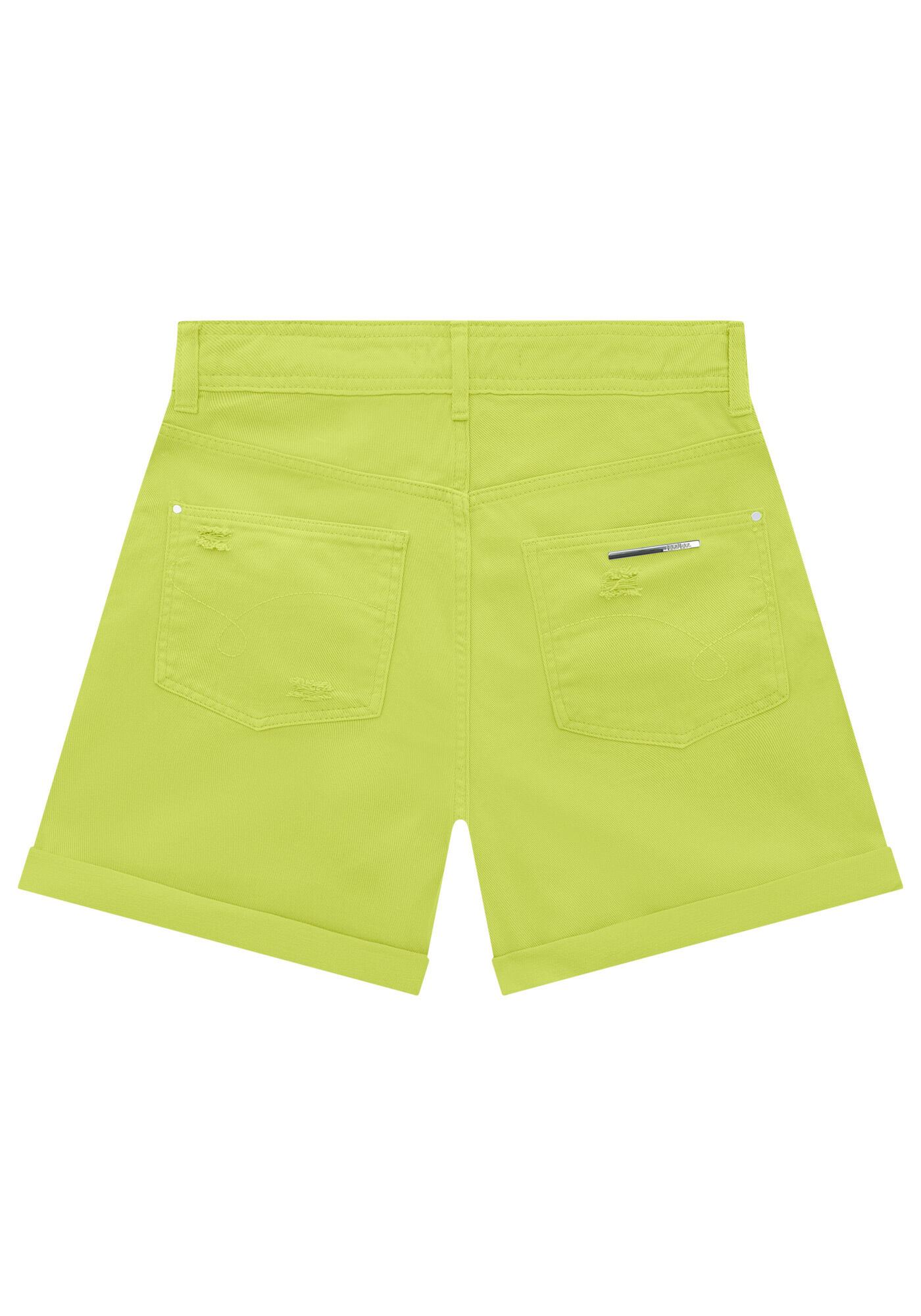 Shorts Sarja Mom com Cintura Super Alta, , large.