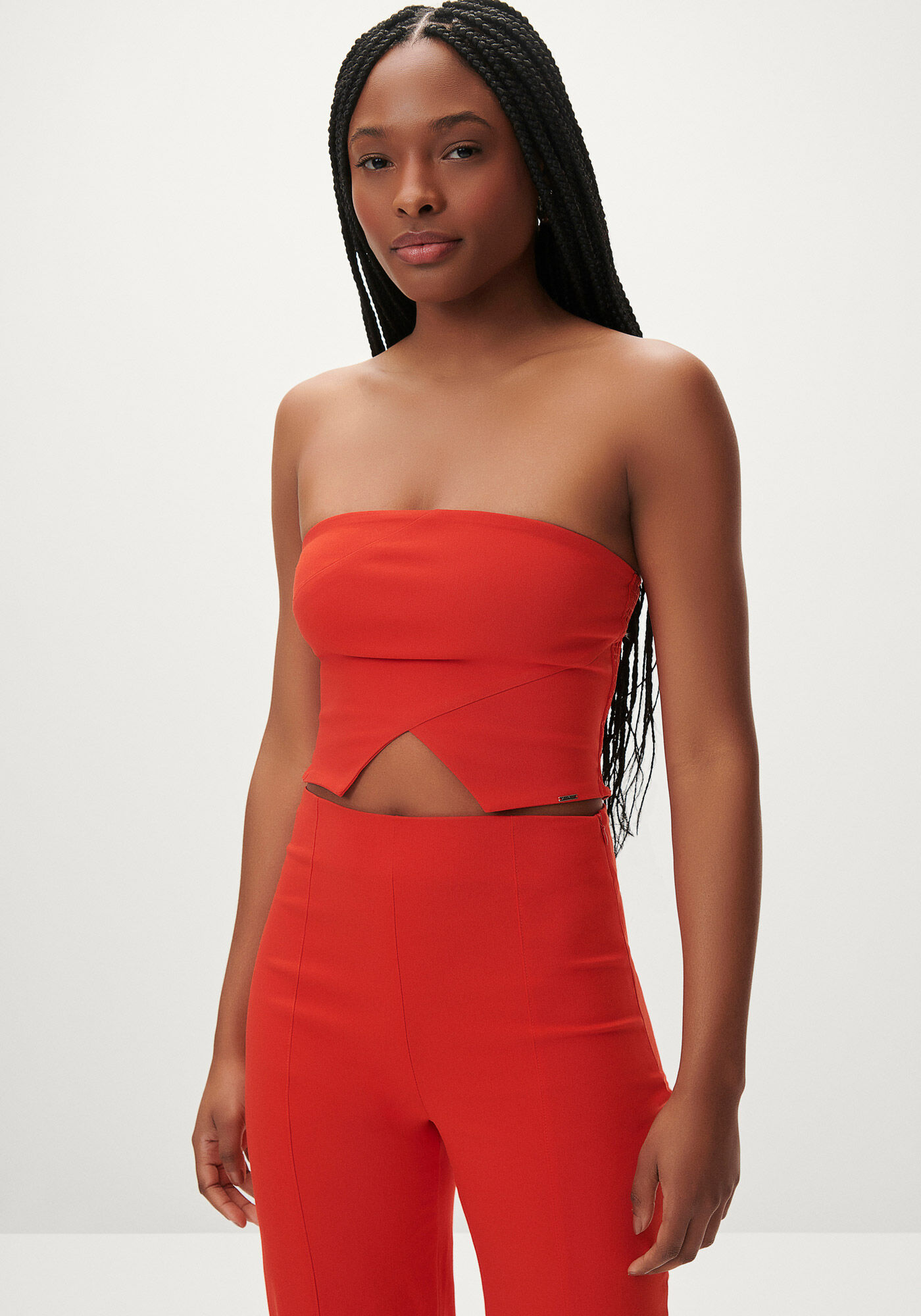 Blusa Cropped Corset Sem Al&ccedil;a, , large.