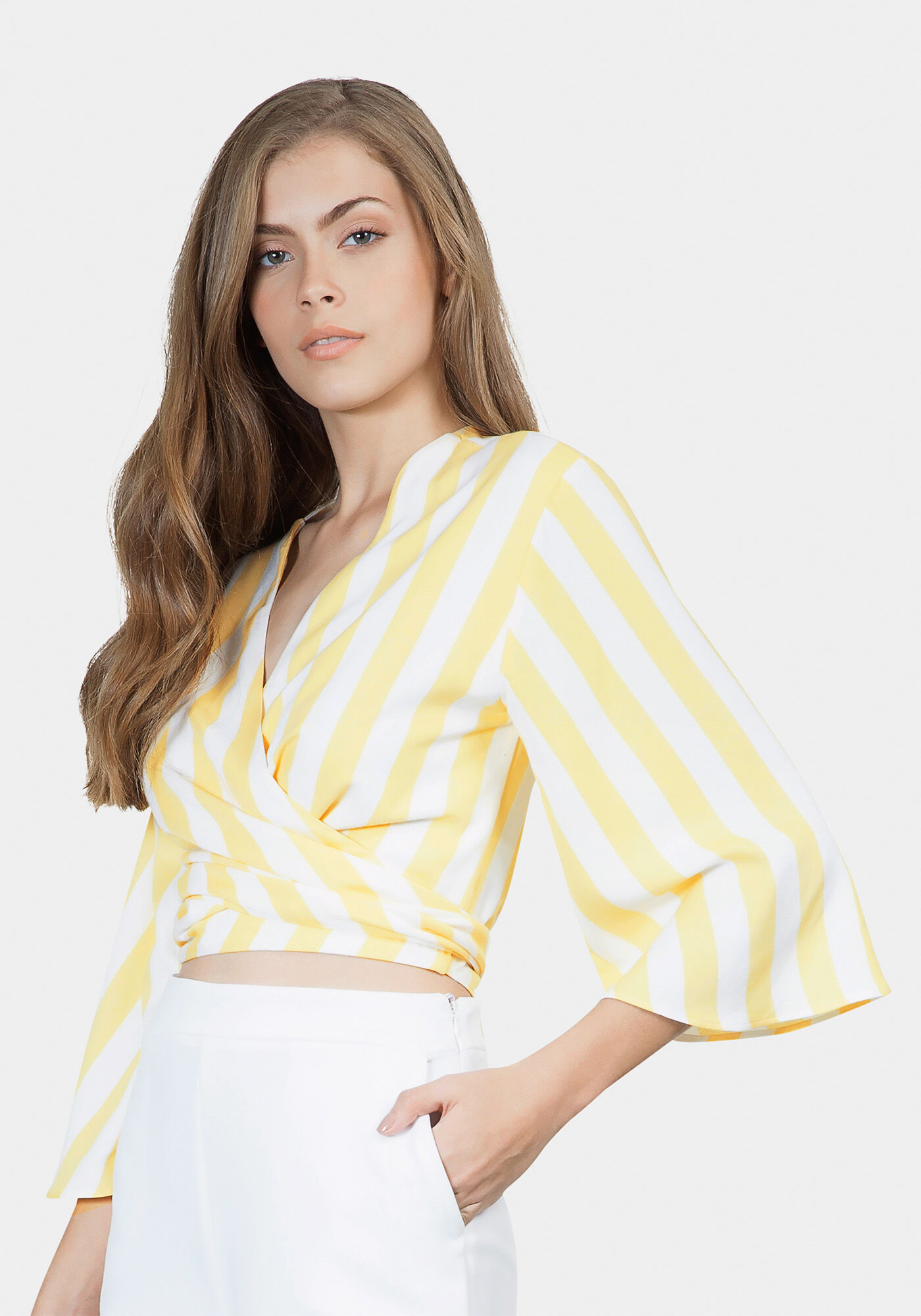 Blusa com Amarra&ccedil;&atilde;o em Tecido, , large.