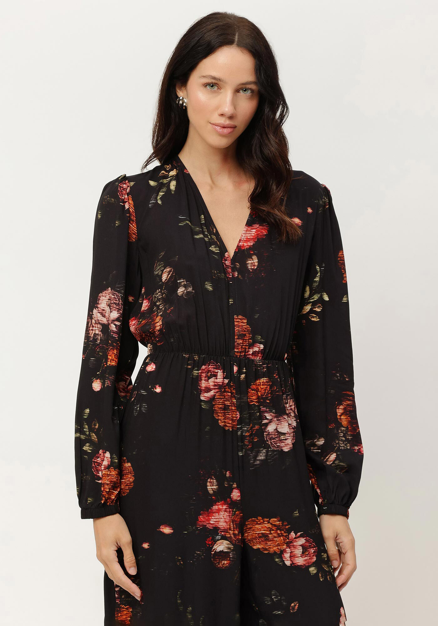 Macac&atilde;o Longo Manga Longa Estampado com Amarra&ccedil;&atilde;o, , large.