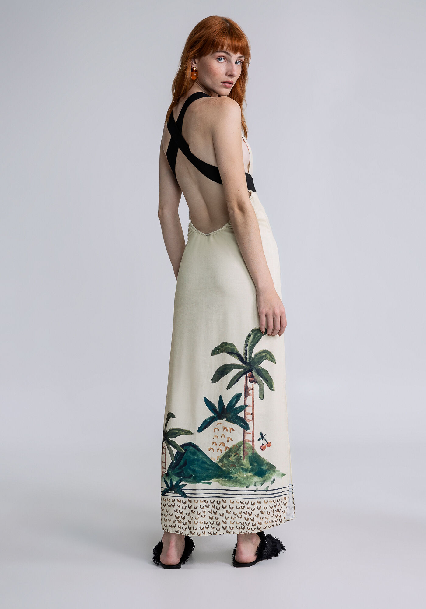 Vestido Midi Al&ccedil;as Amarra&ccedil;&atilde;o, REFRESCO, large.