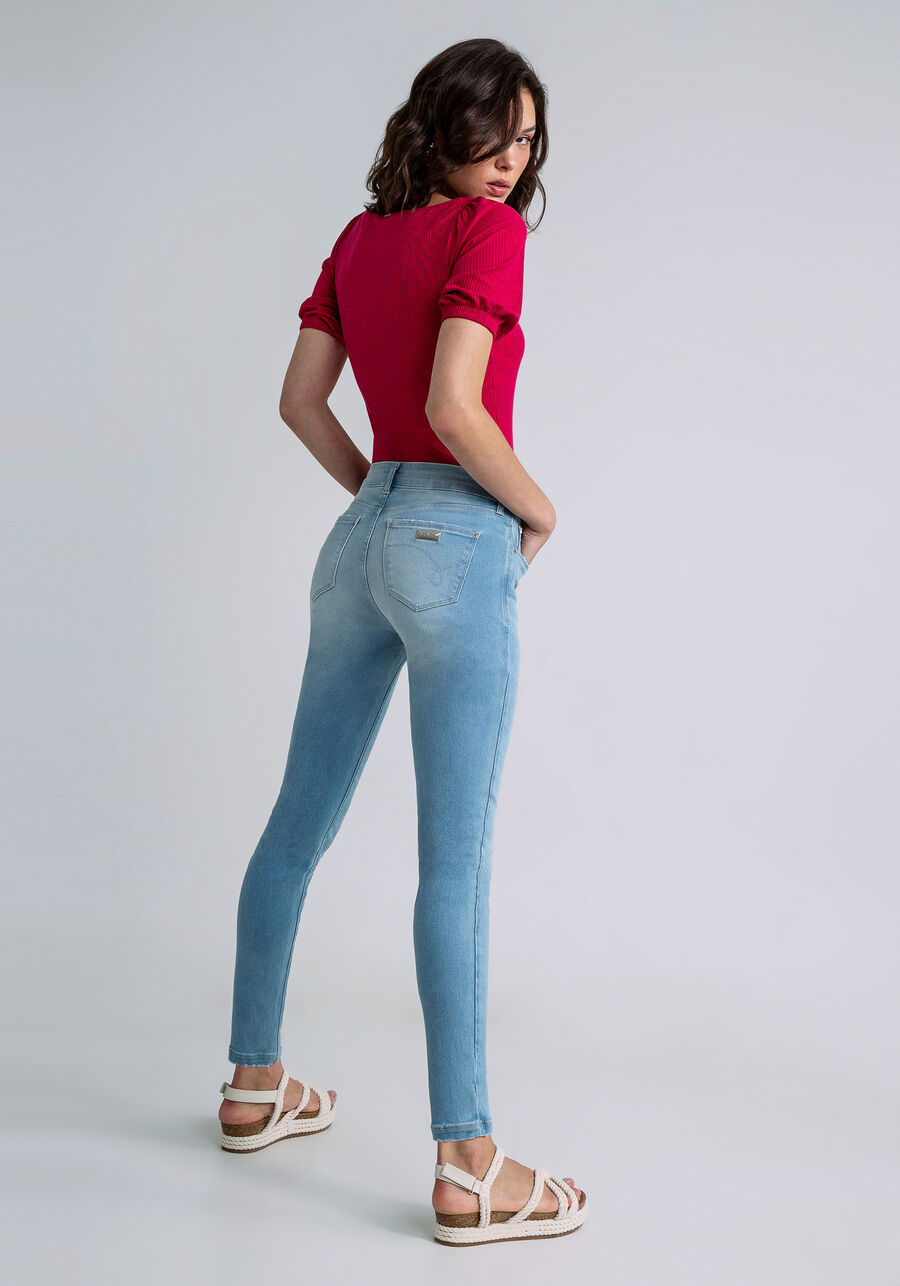Calça Jeans Skinny Cropped Bali Esthetic Care, JEANS, large.