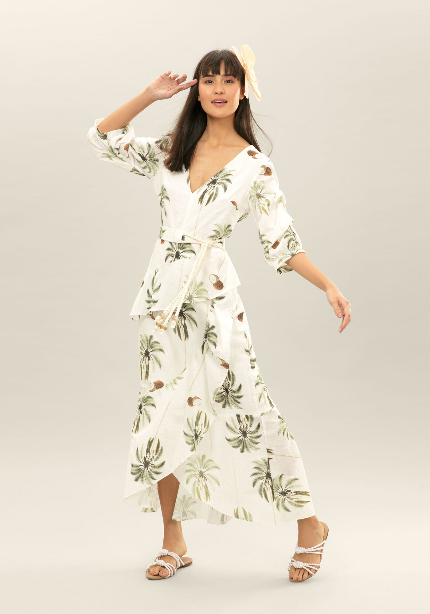 Vestido M&iacute;di com Cinto, , large.