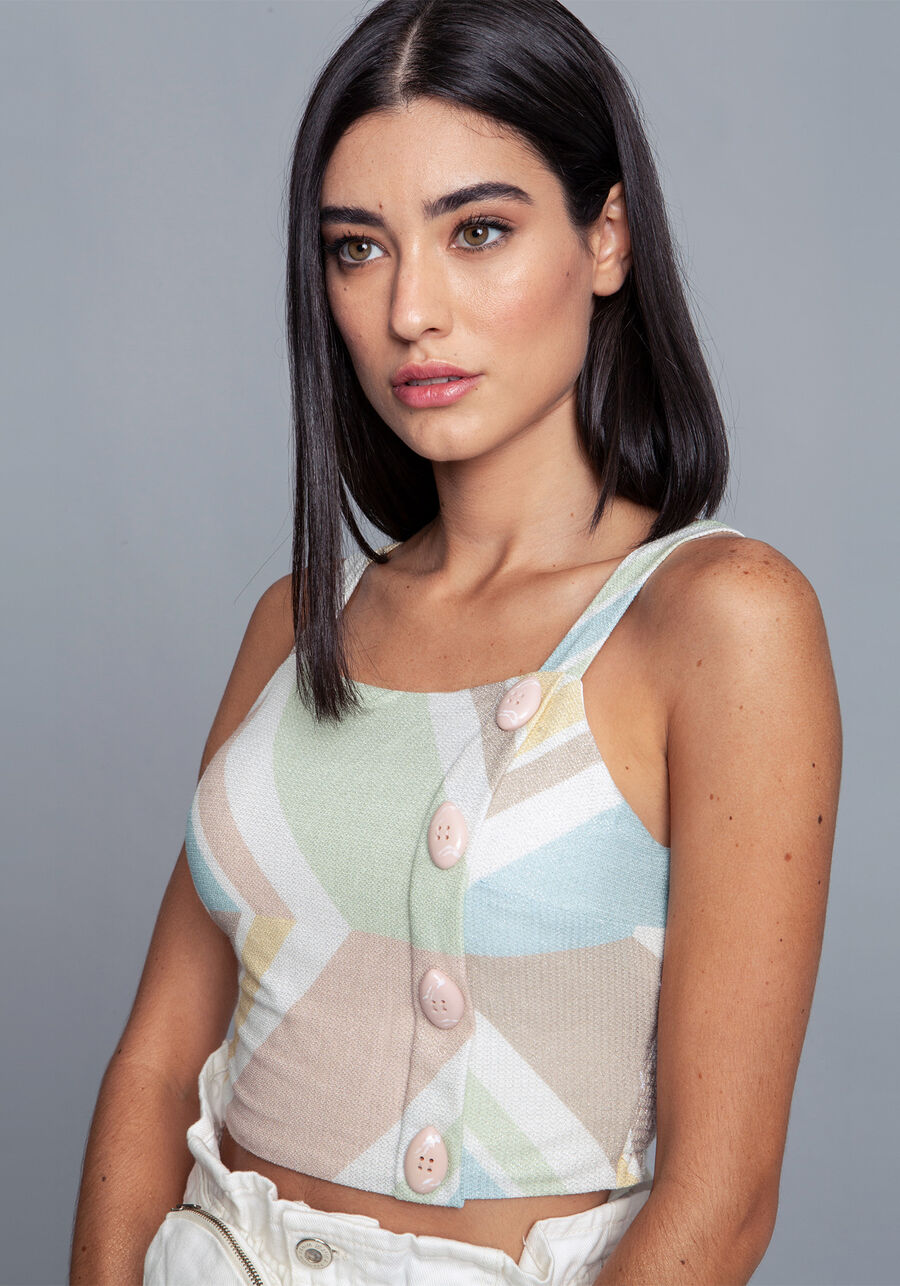 Blusa Malha Eccentric Shine Cropped, . Blusa Malha Eccentric Shine Cropped, , large.