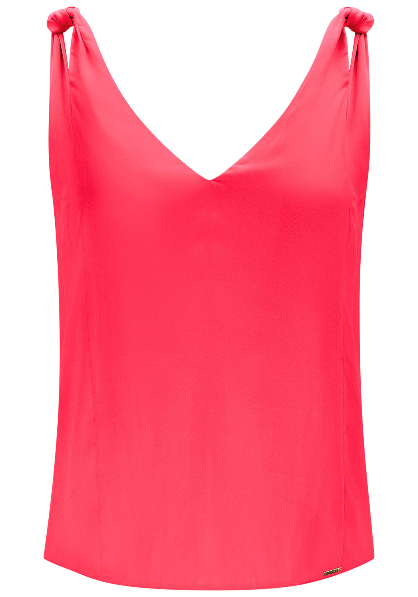 Blusa Decote V com Amarra&ccedil;&atilde;o Al&ccedil;as, , large.