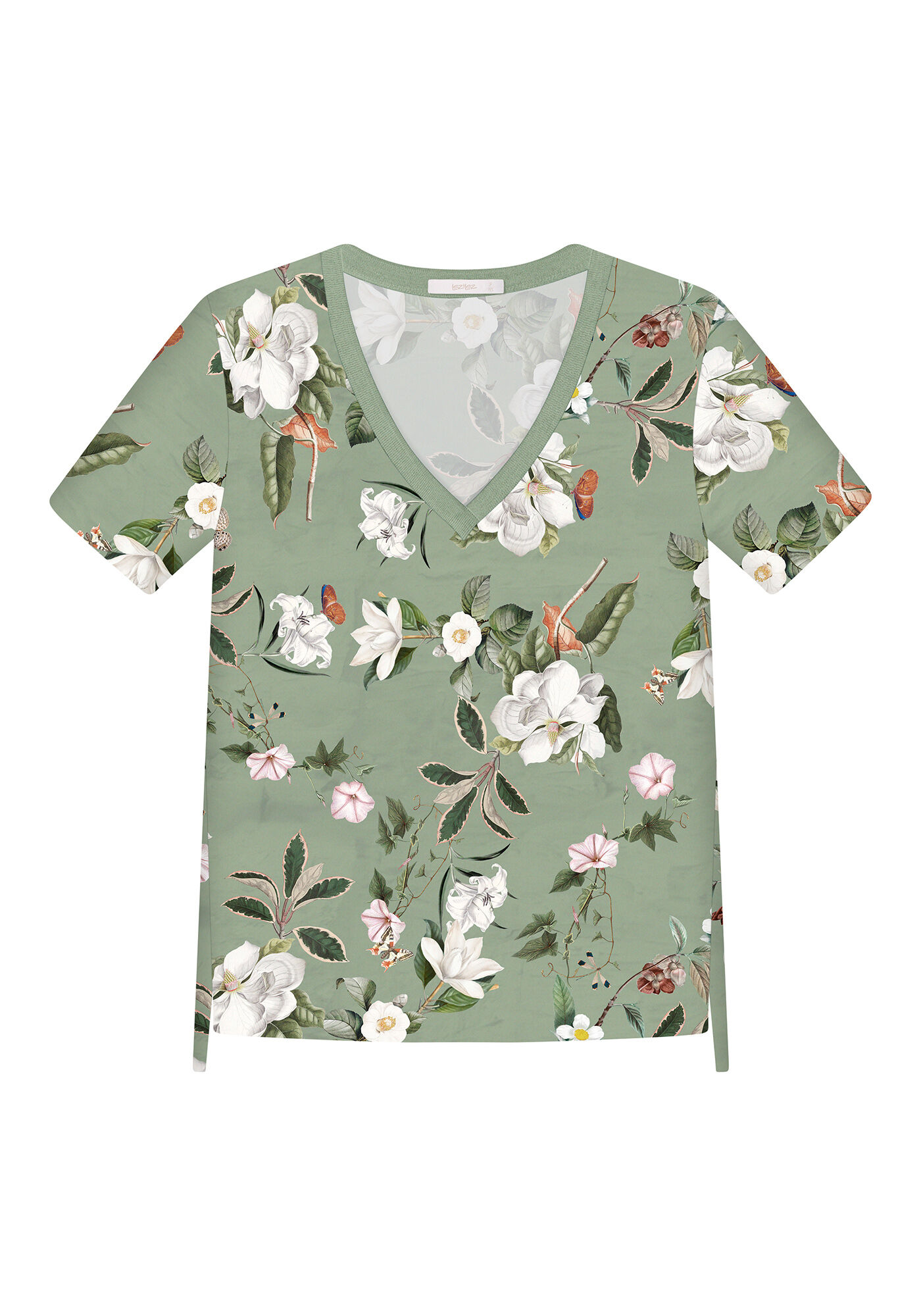 Blusa Decote V Retil&iacute;nea Estampa, , large.