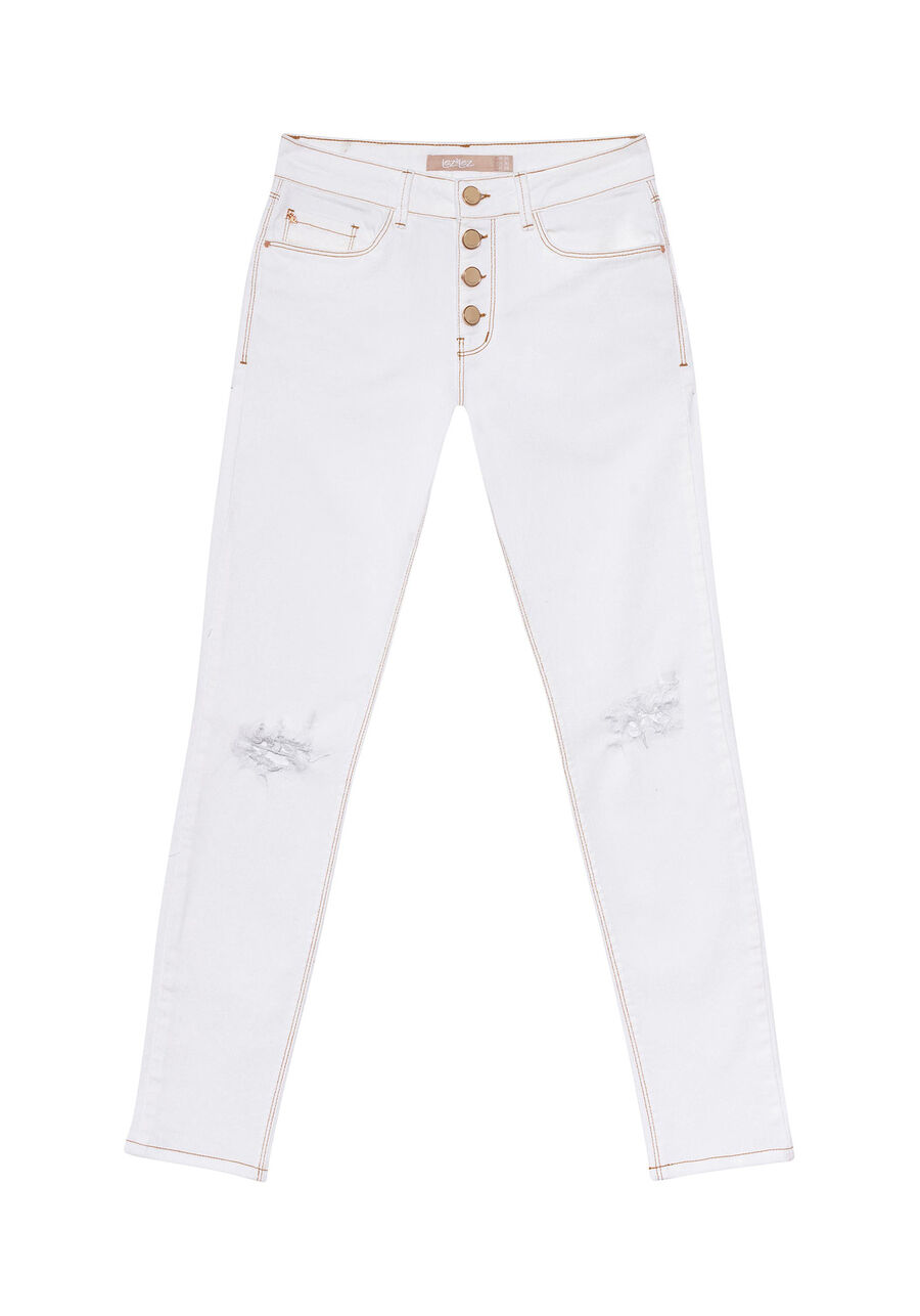 Calça Jeans Skinny Bali, BRANCO OFF WHITE, large.