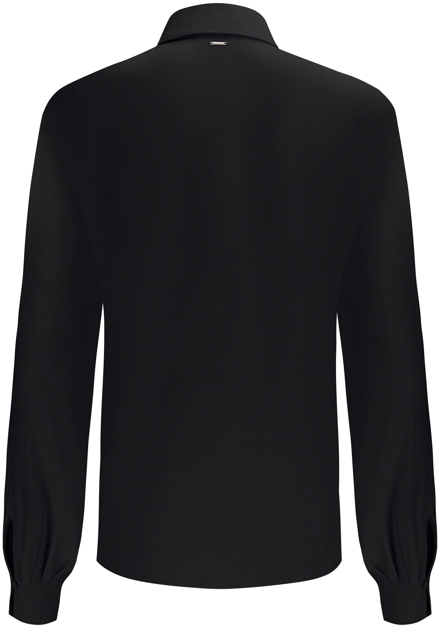 Camisa Manga Longa Alfaiataria em Viscose Texturizada, , large.