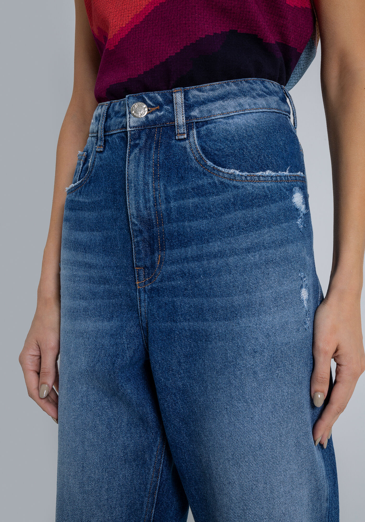 Cal&ccedil;a Jeans Mom Cropped, , large.