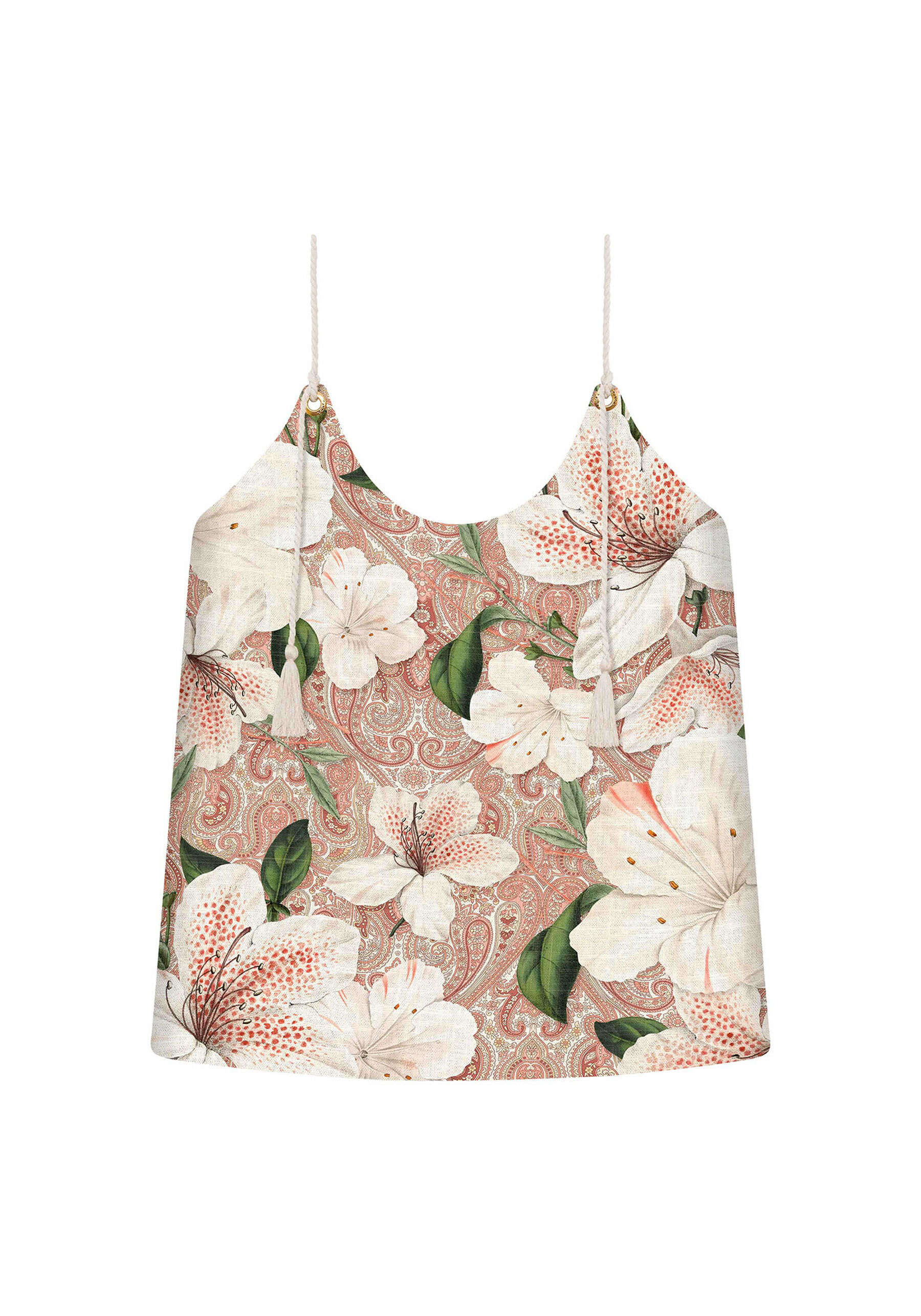 Blusa com Alças Estampa, . Blusa com Alças Estampa, , large.