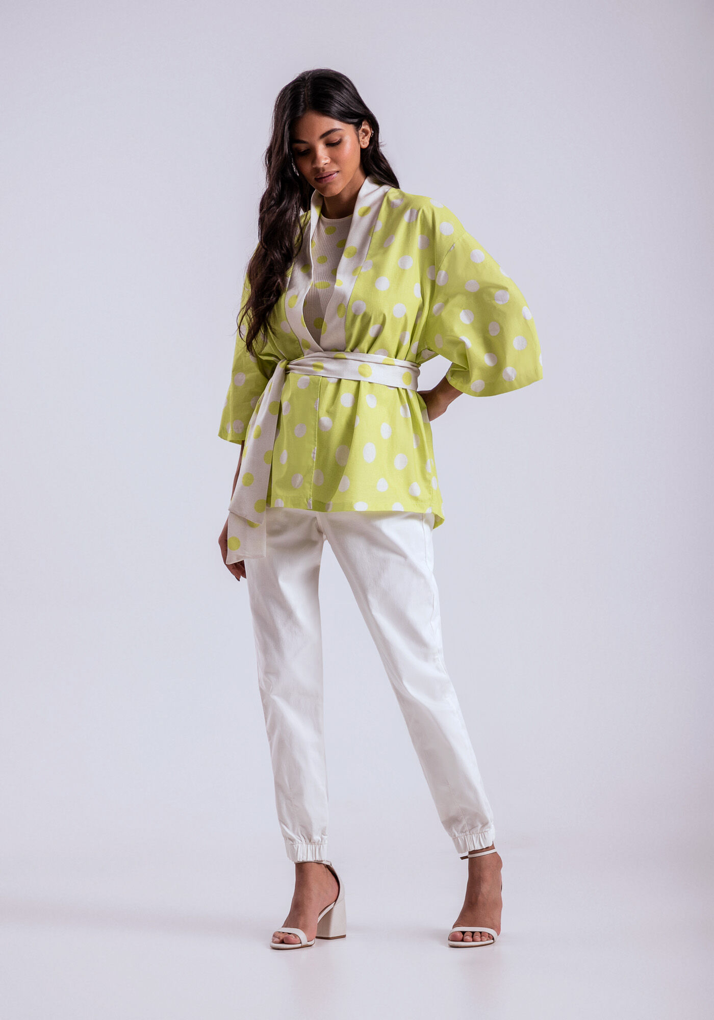 Sobreposi&ccedil;&atilde;o Estampada em Tecido com Faixa, , large.