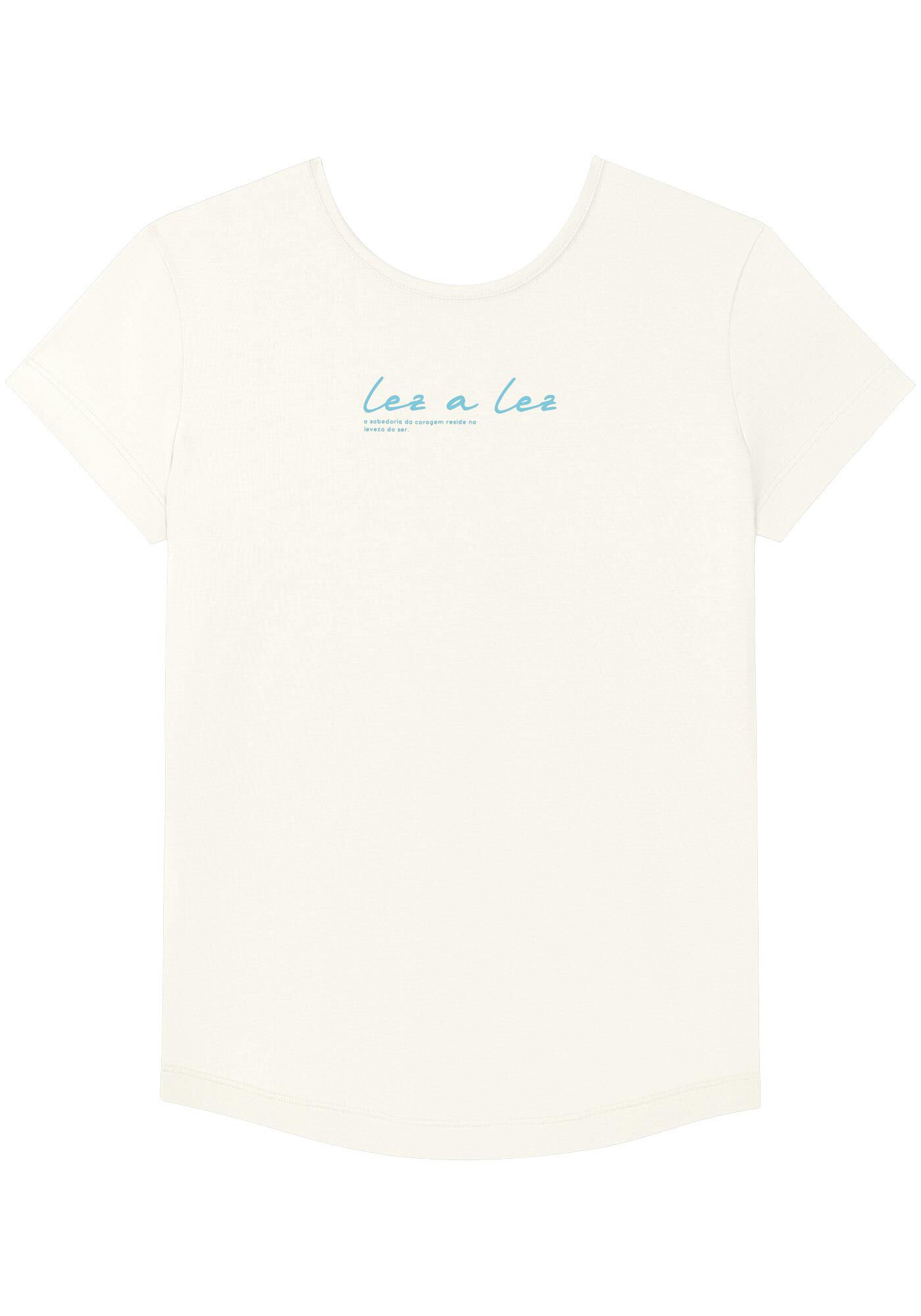 T- shirt De Mangas Curtas Em Malha Penteada, BRANCO OFF WHITE, large.