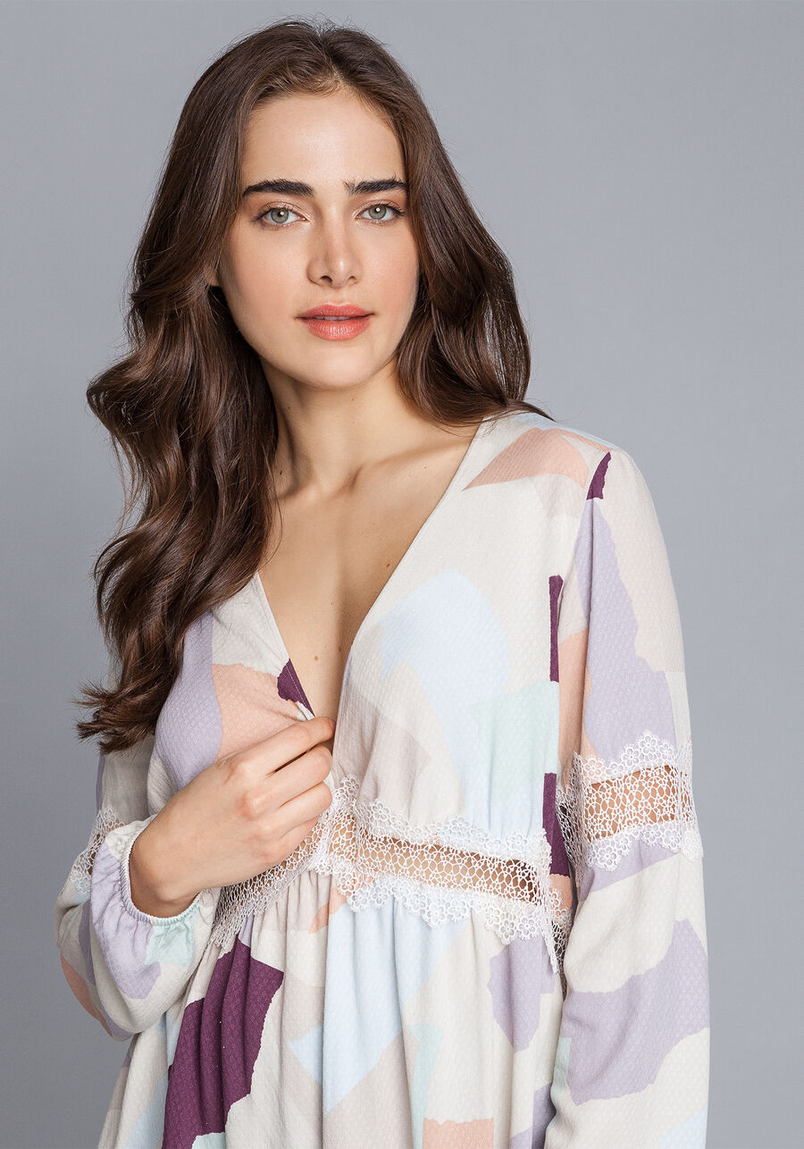 Blusa Manga Longa Recortes Renda, . Blusa Manga Longa Recortes Renda, , large.