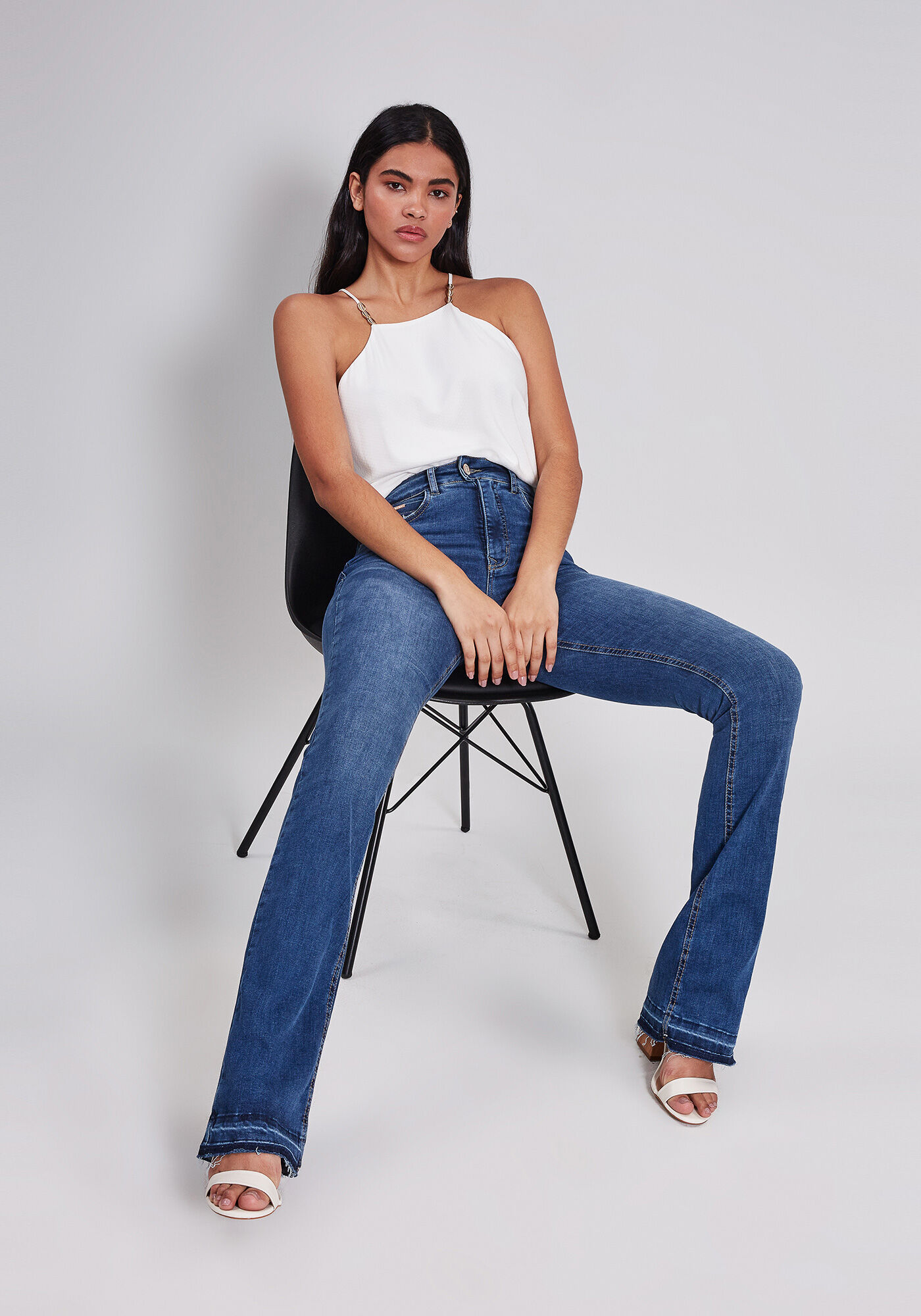 Cal&ccedil;a Bootcut Hot Pant Malibu, JEANS, large.