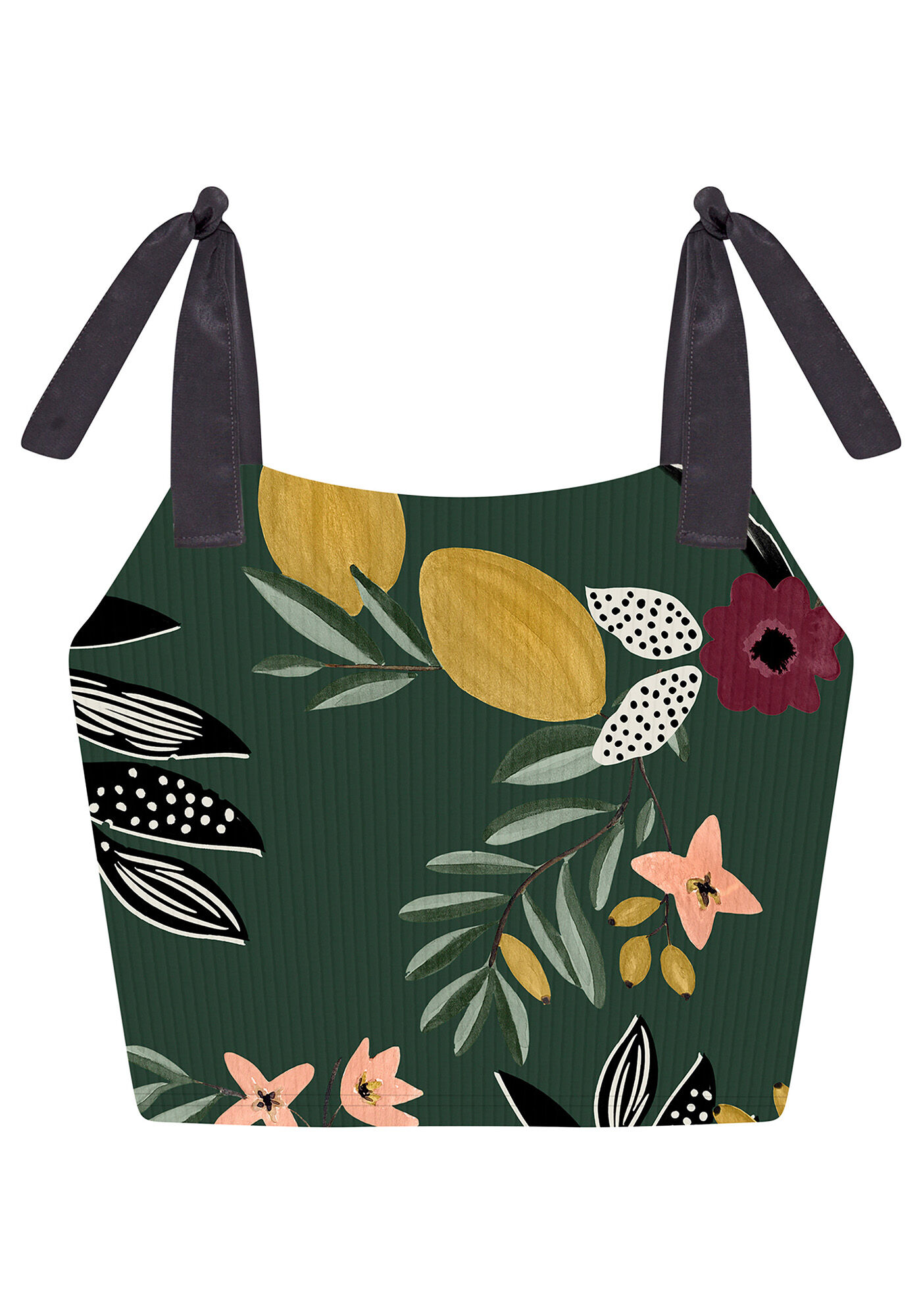 Blusa Malha Canelado Wave Cropped, , large.