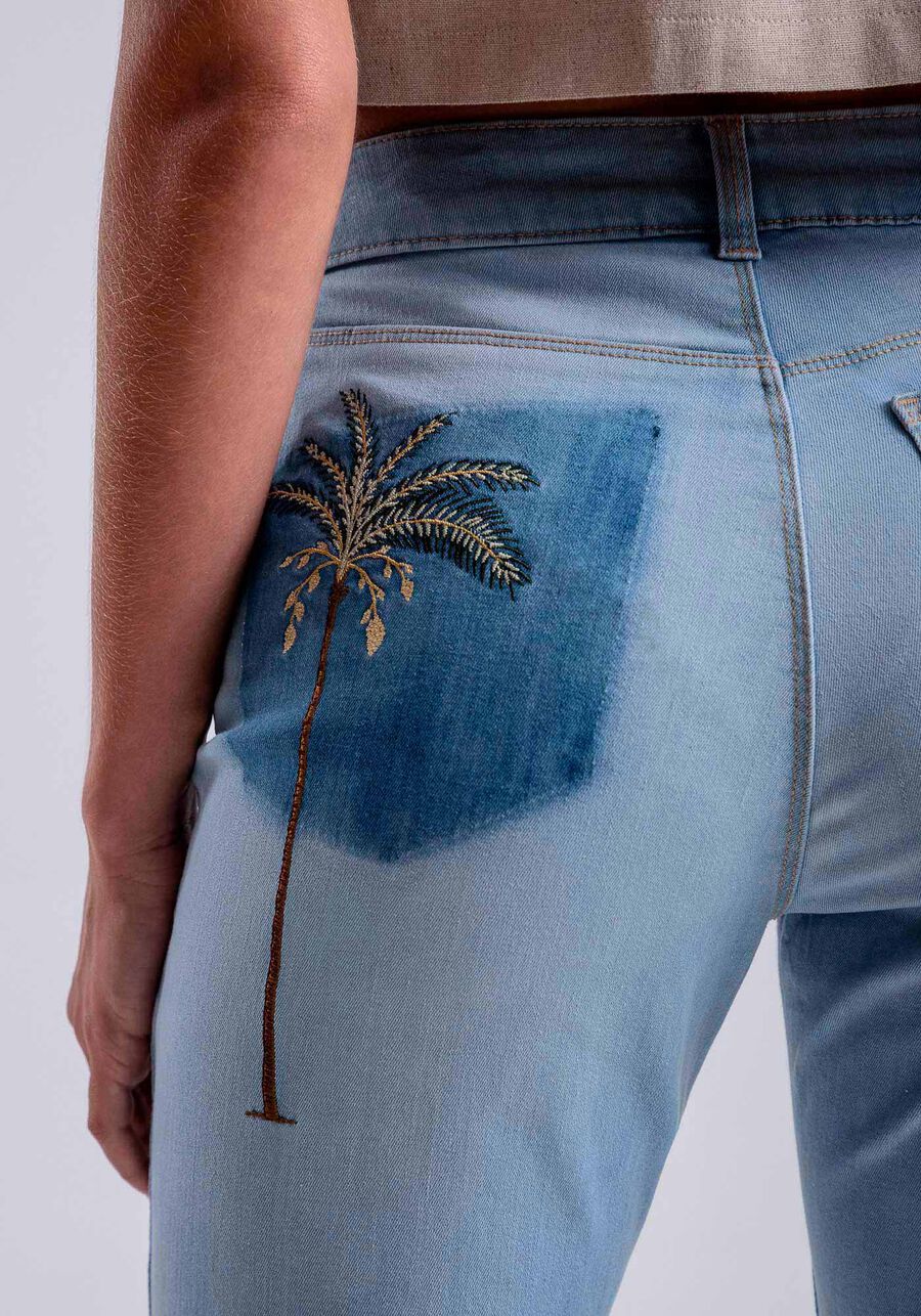 Calça Jeans Skinny Aruba Every Day com Bordado, , large.