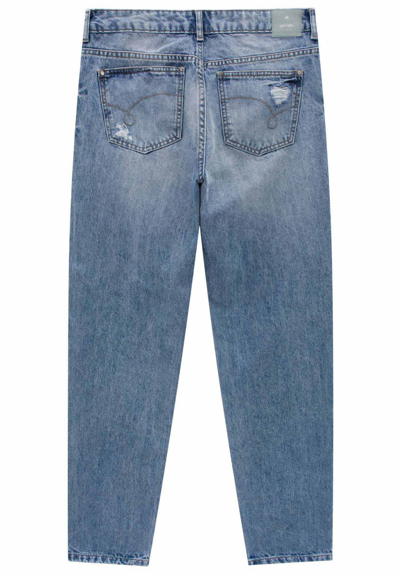 Cal&ccedil;a Jeans de Cintura Baixa, , large.