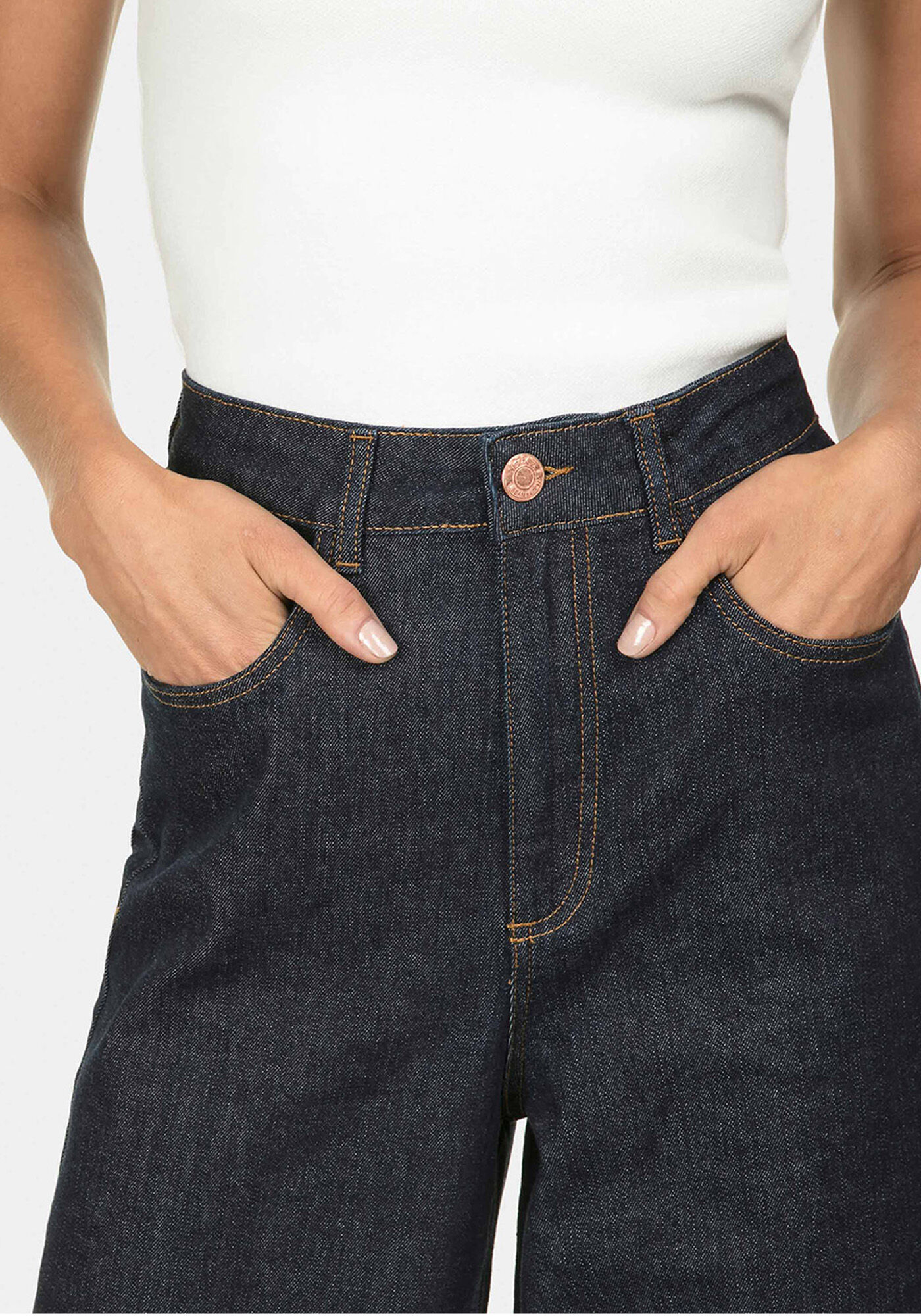 Cal&ccedil;a Wide Leg Cintura Alta, , large.