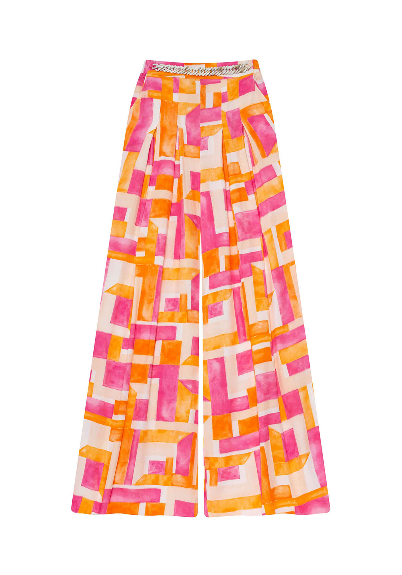 Cal&ccedil;a Tecido Pantalona Ladrilhos, , large.