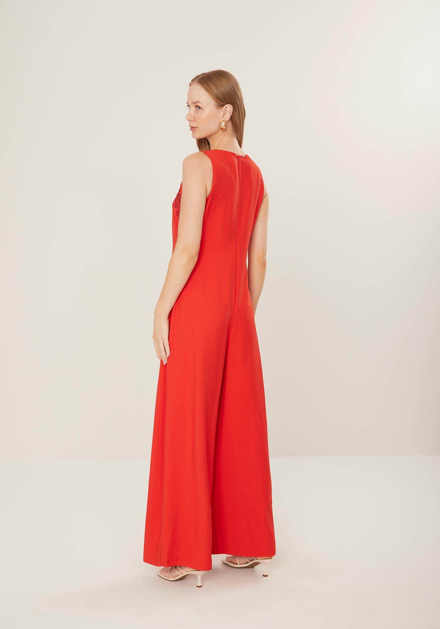 Macac&atilde;o Longo Reto com Bordado, , large.