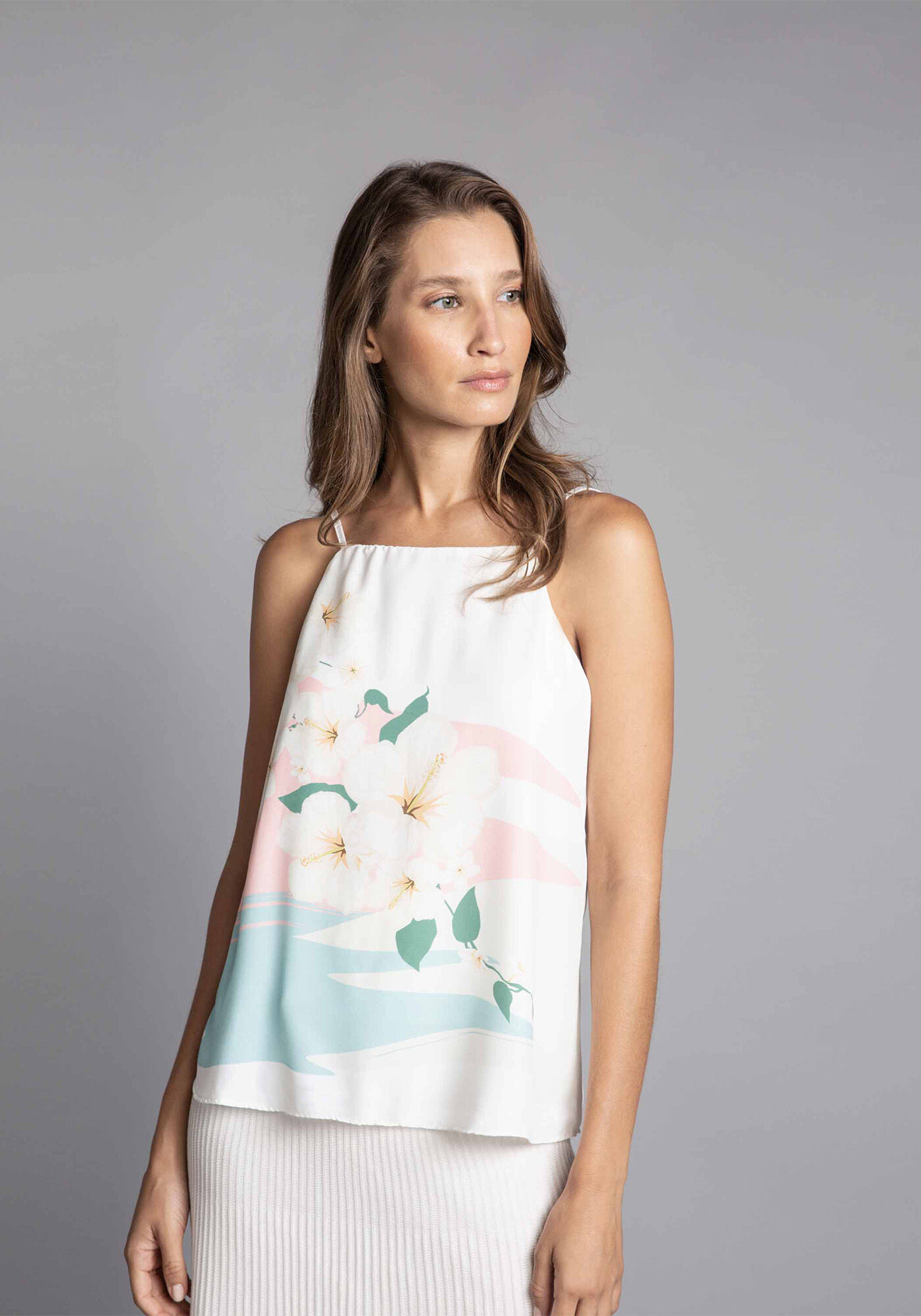 Blusa com Al&ccedil;as Estampa Four Mile, , large.