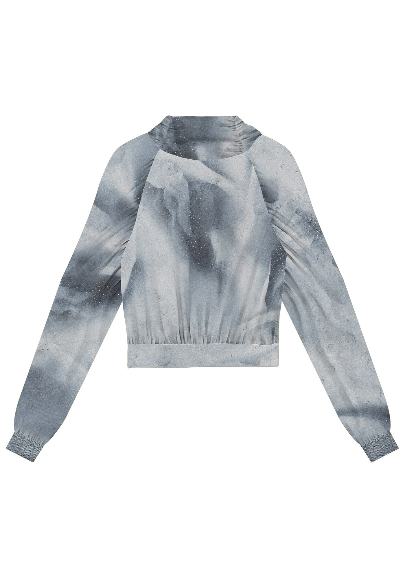 Blusa Gola Alta em Viscose com Lastex, , large.