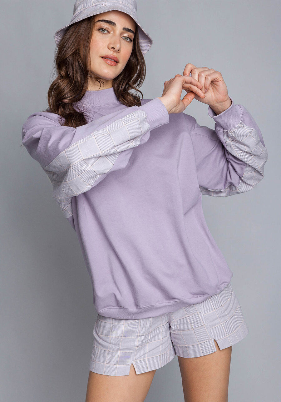 Blusão Oversized Bordado, . Blusão Oversized Bordado, , large.