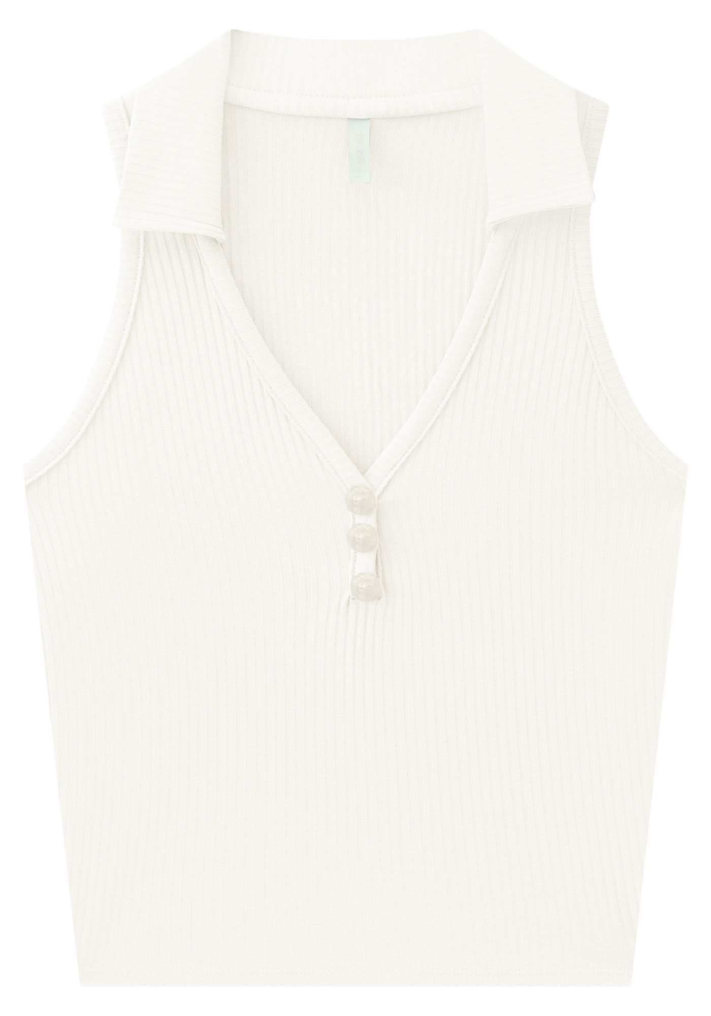 Regata Polo Canelada com Bot&otilde;es, , large.