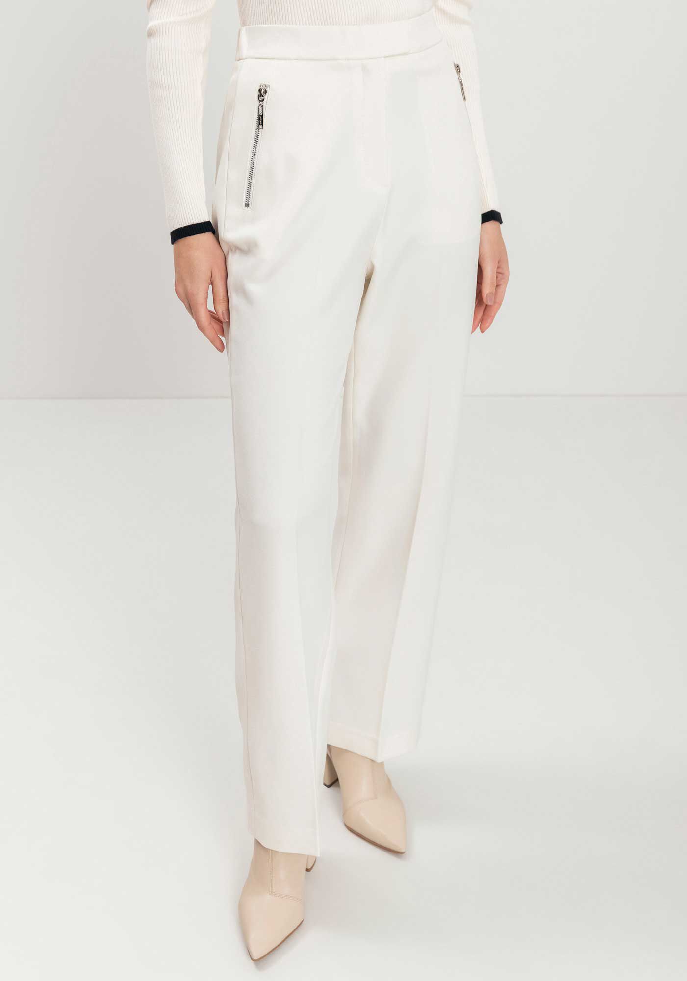 Cal&ccedil;a Reta De Cintura M&eacute;dia Com Z&iacute;peres, , large.