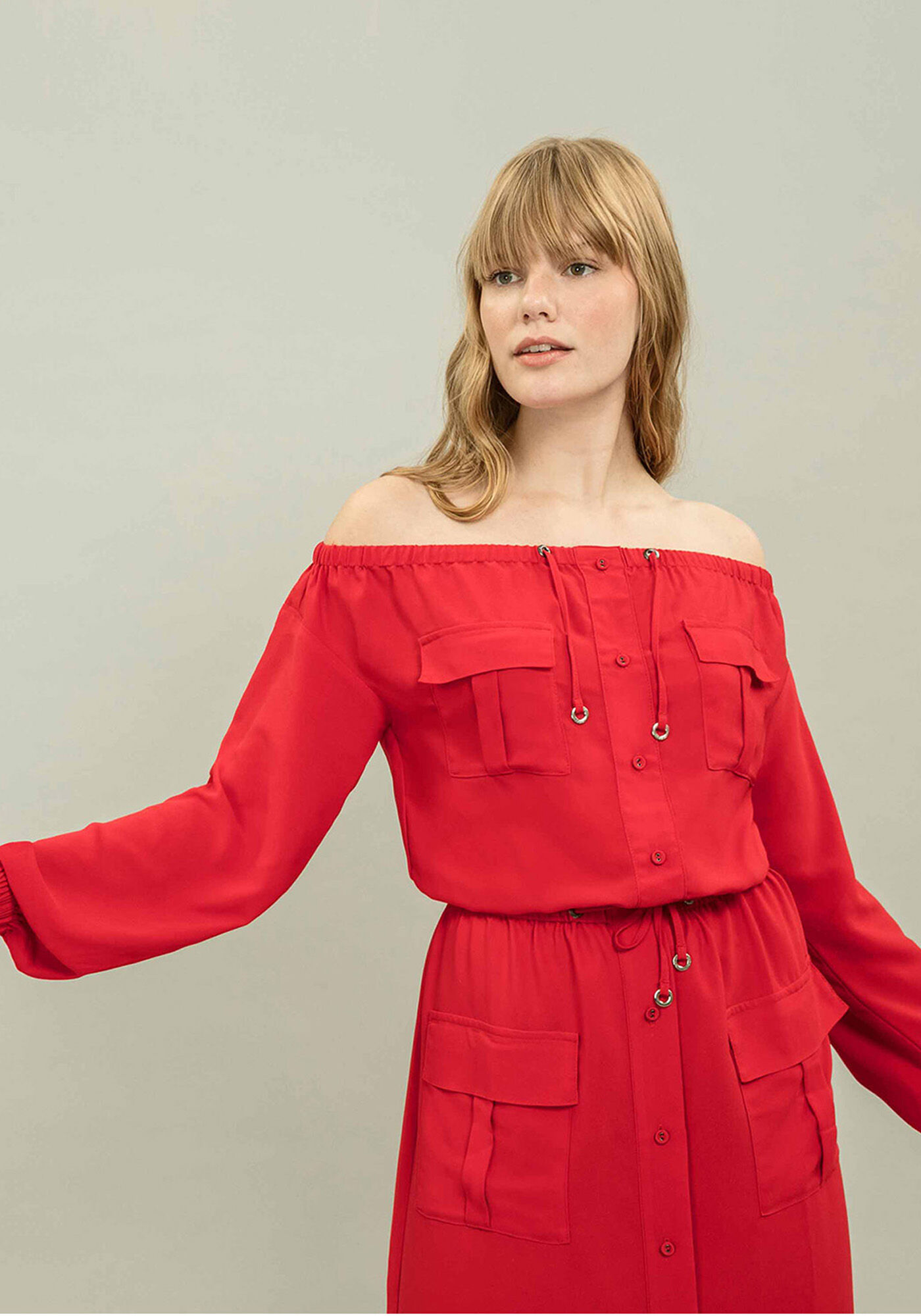 Vestido Longo Manga Longa, , large.