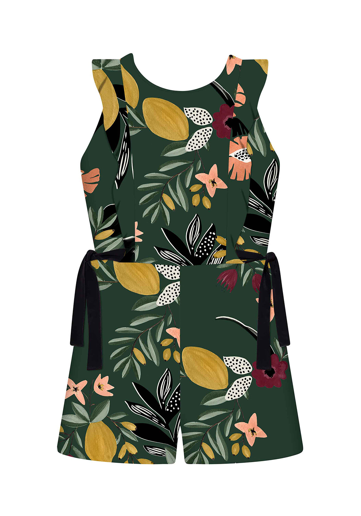 Macac&atilde;o curto em tecido Rayon, , large.